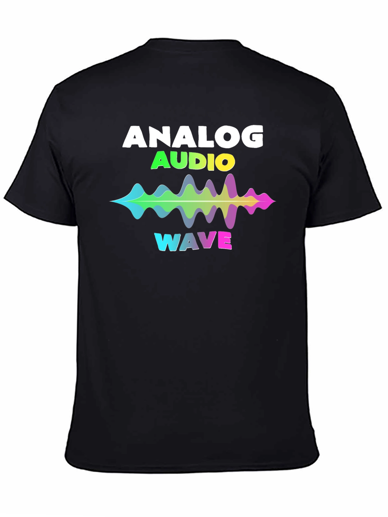 Analog Audio Wave T-Shirt - Vibrant Sound Graphic