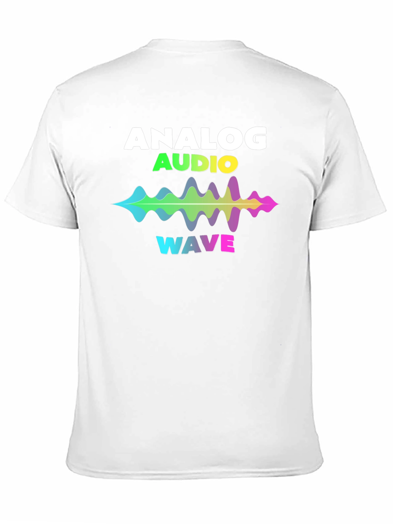 Analog Audio Wave T-Shirt - Vibrant Sound Graphic