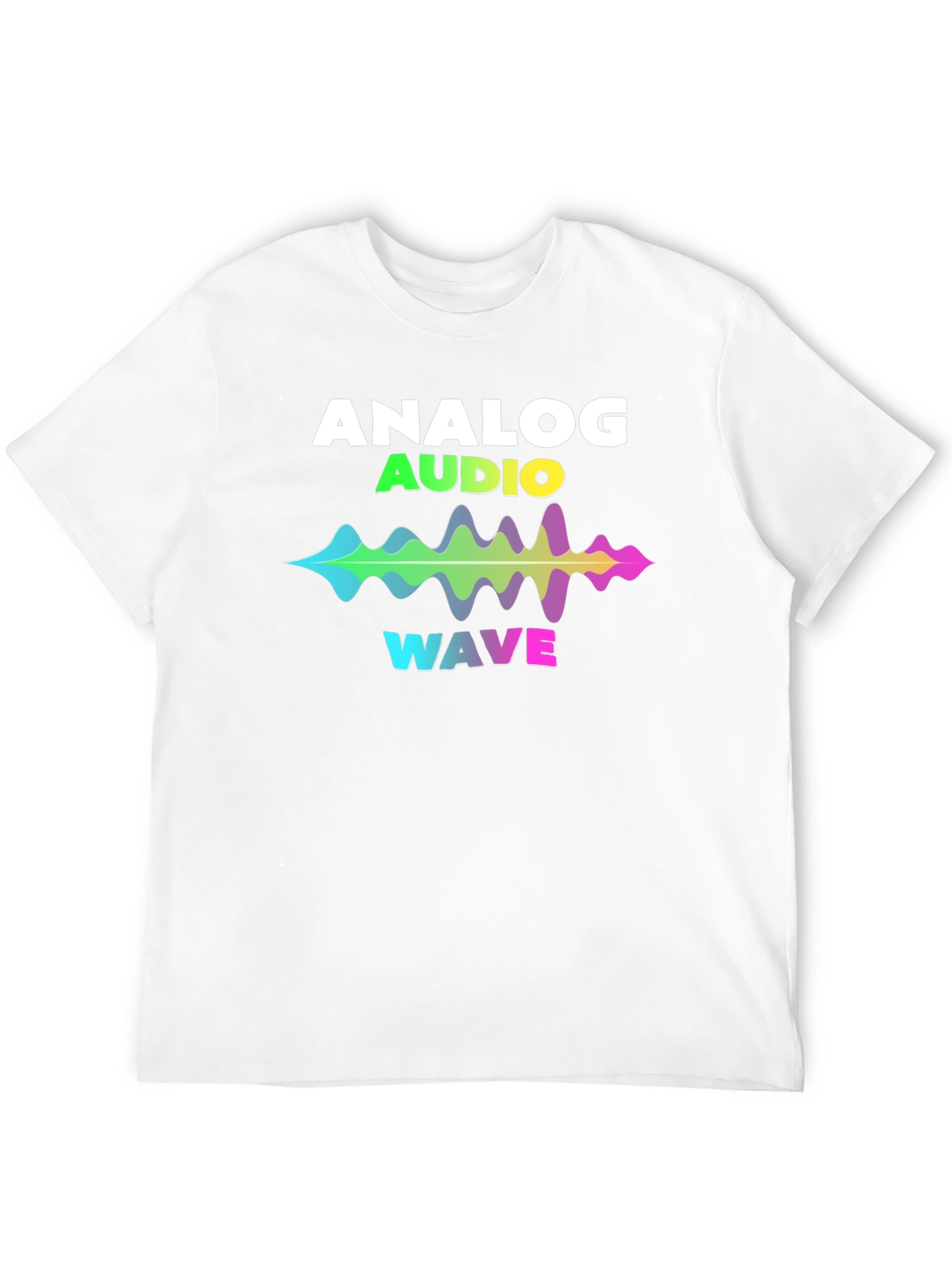 Analog Audio Wave T-Shirt - Vibrant Sound Graphic
