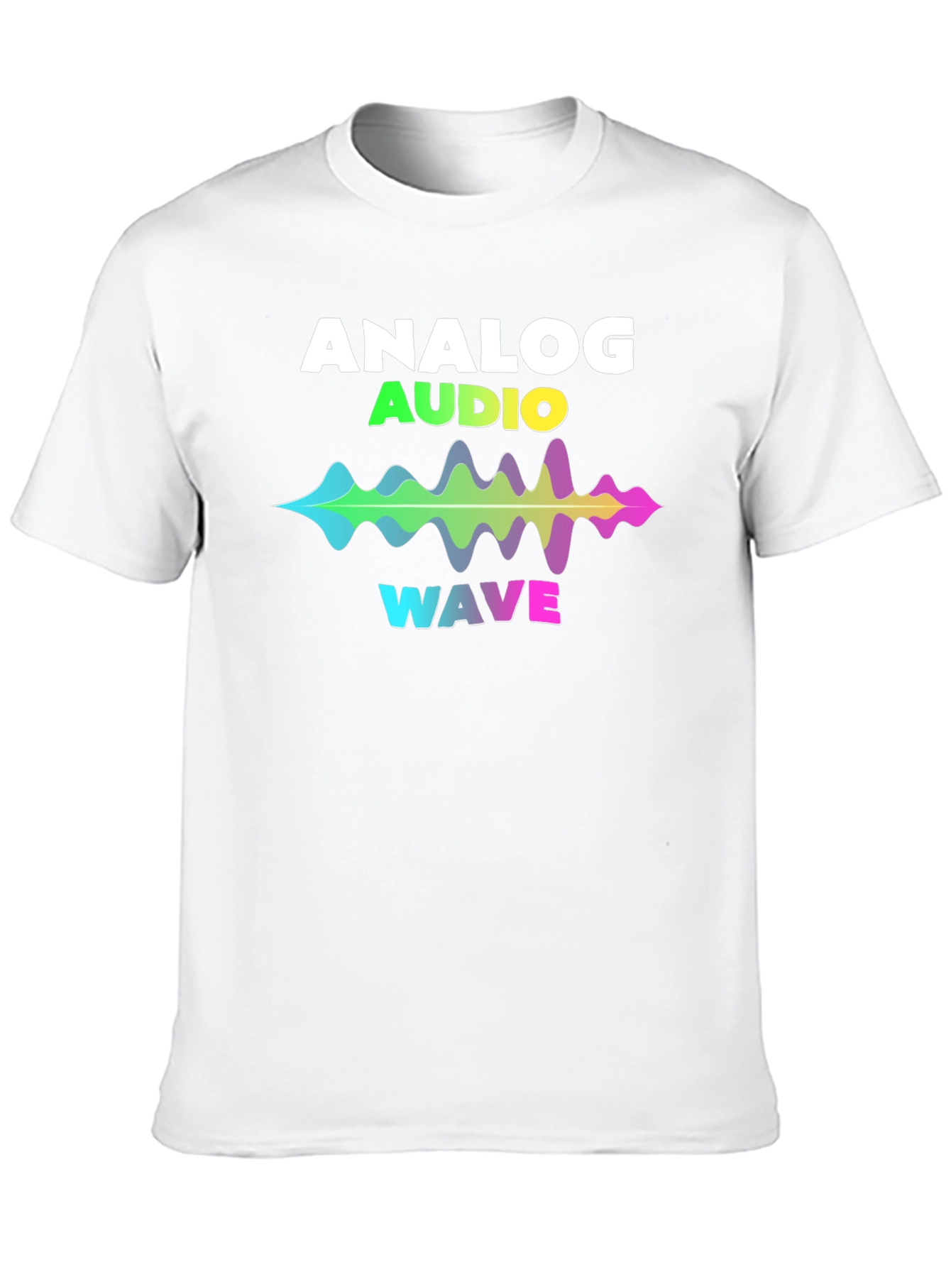Analog Audio Wave T-Shirt - Vibrant Sound Graphic