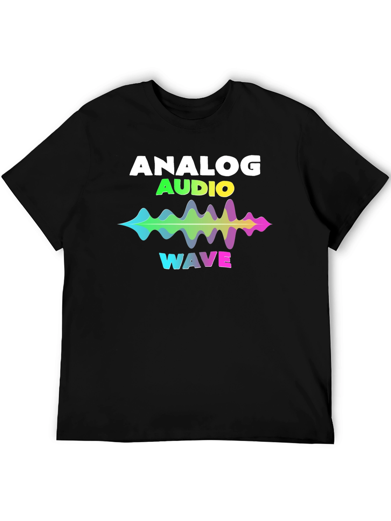 Analog Audio Wave T-Shirt - Vibrant Sound Graphic