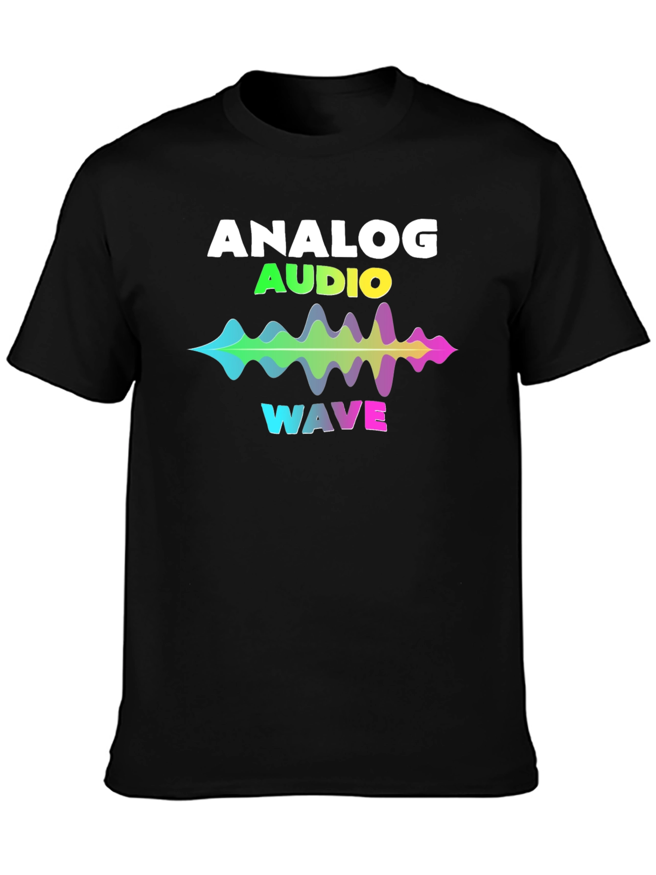 Analog Audio Wave T-Shirt - Vibrant Sound Graphic