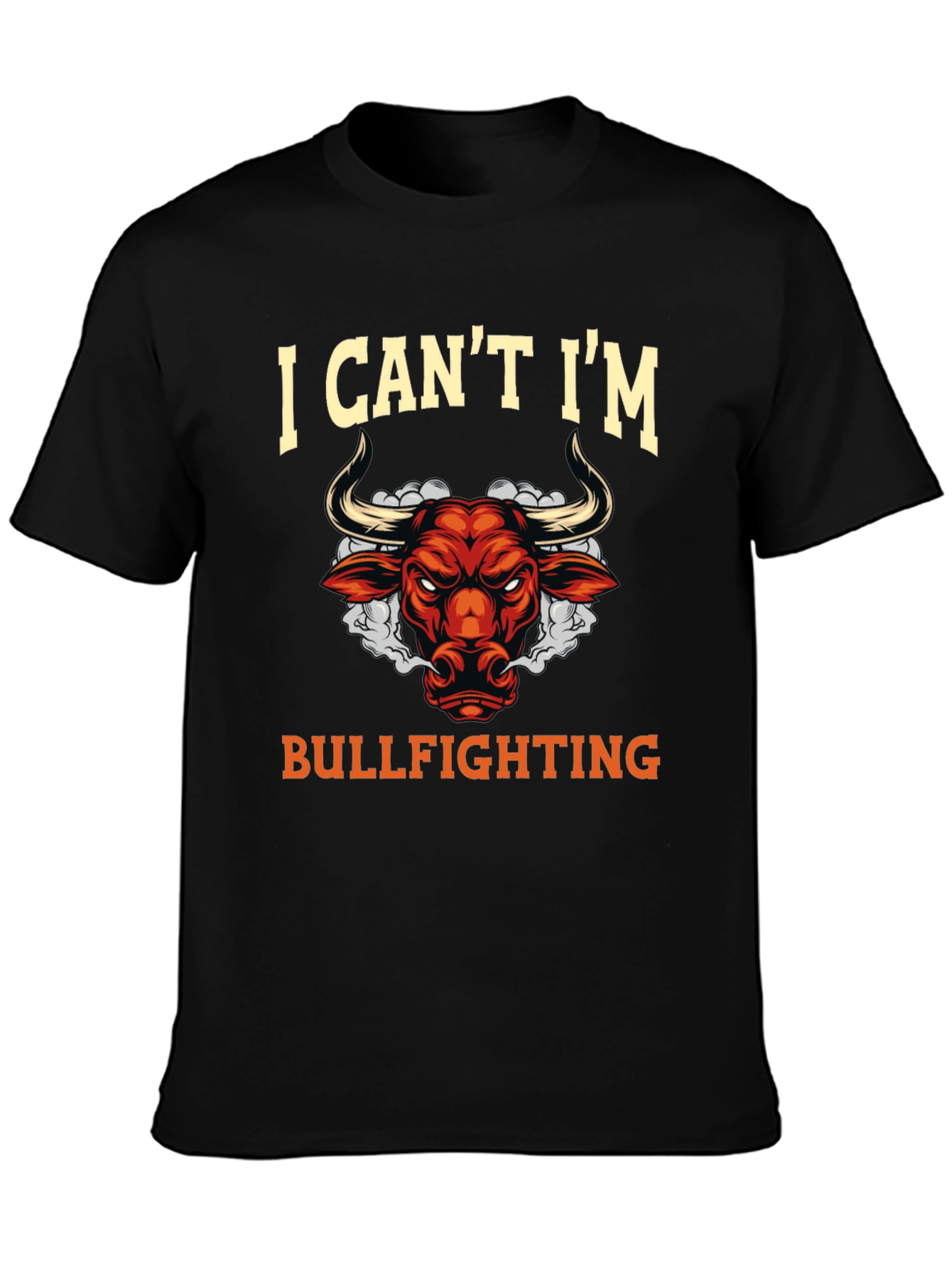 Bullfighting Graphic T-Shirt Funny Slogan Tee