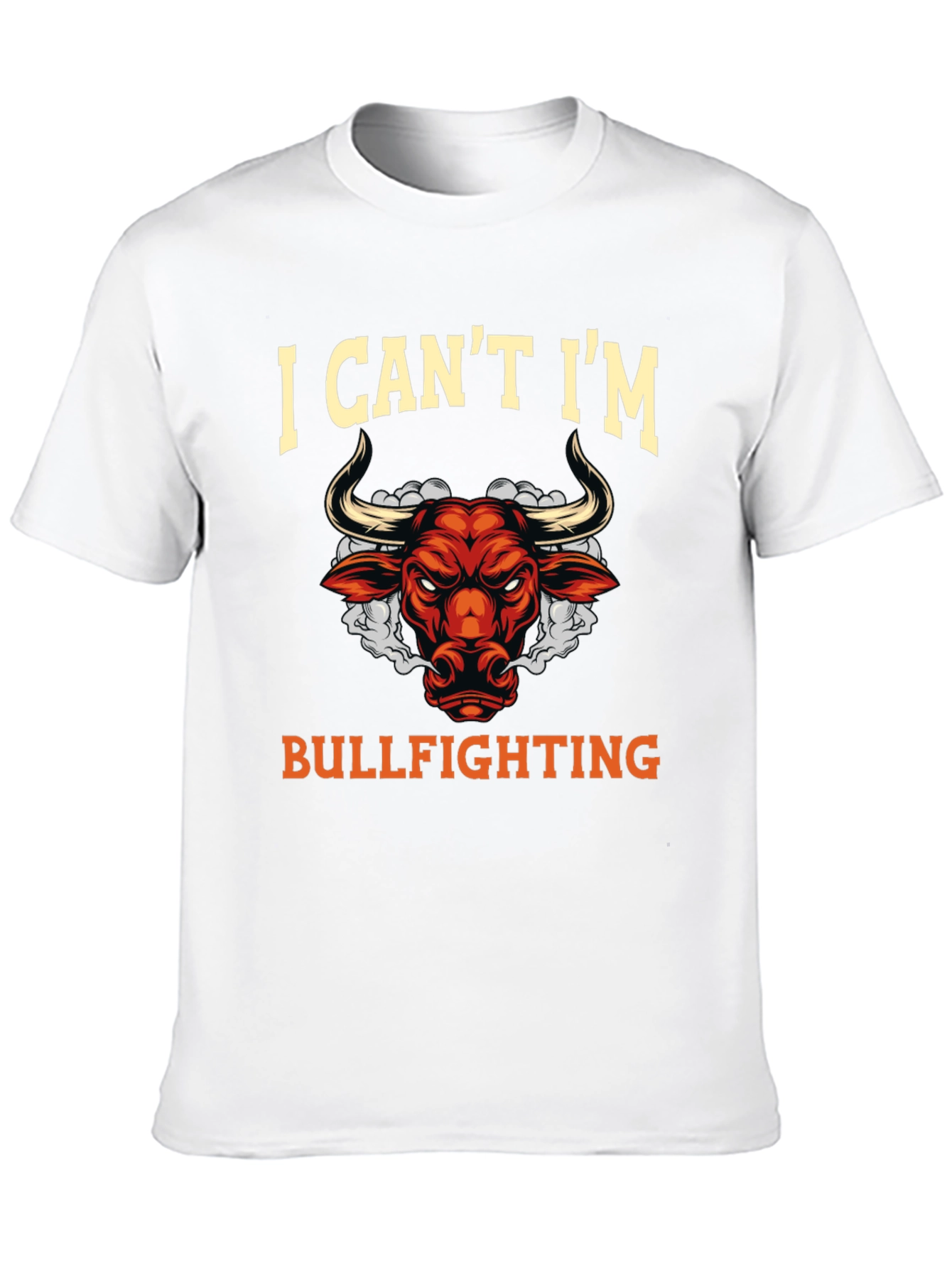 Bullfighting Graphic T-Shirt Funny Slogan Tee