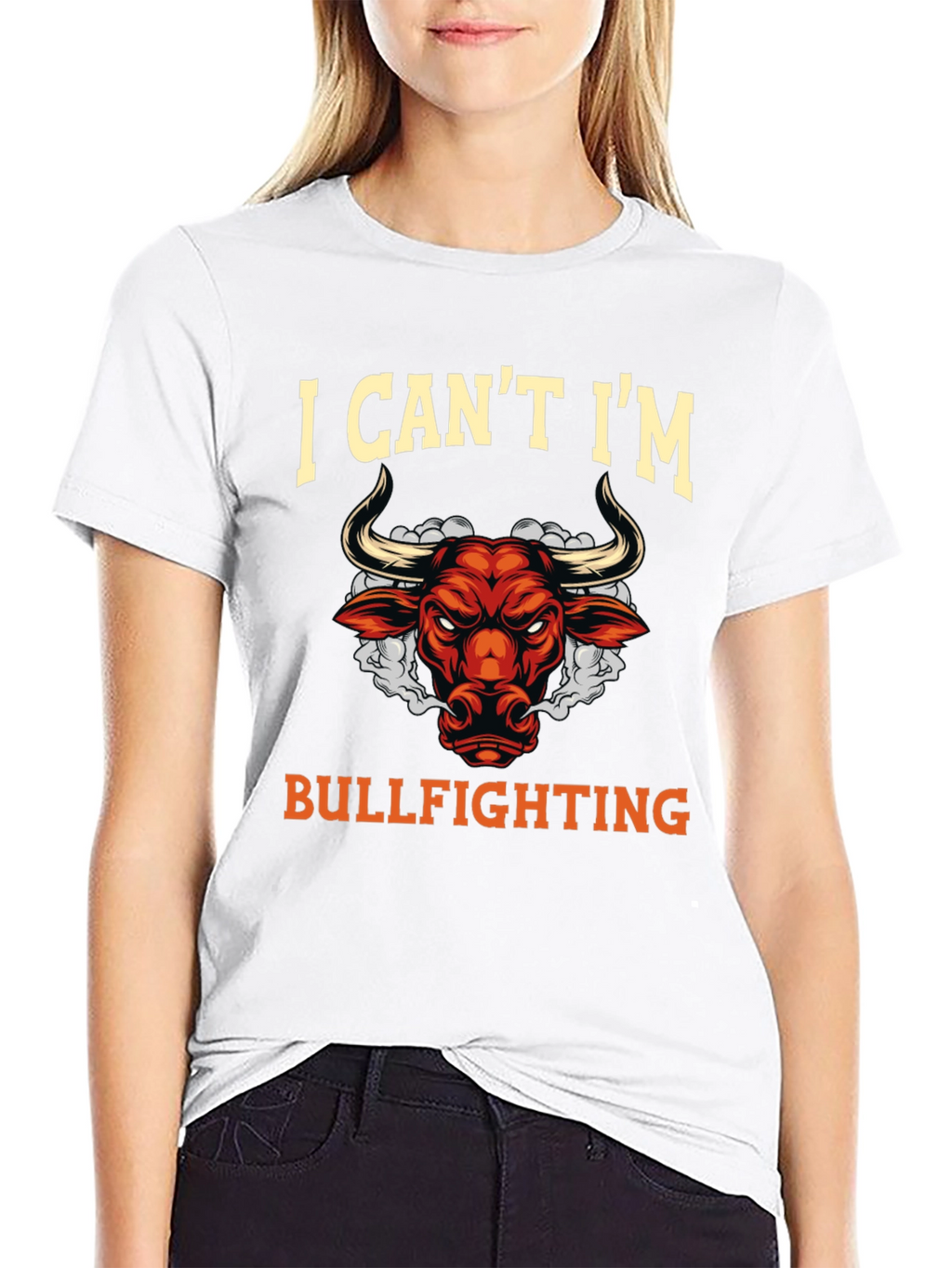 Bullfighting Graphic T-Shirt Funny Slogan Tee