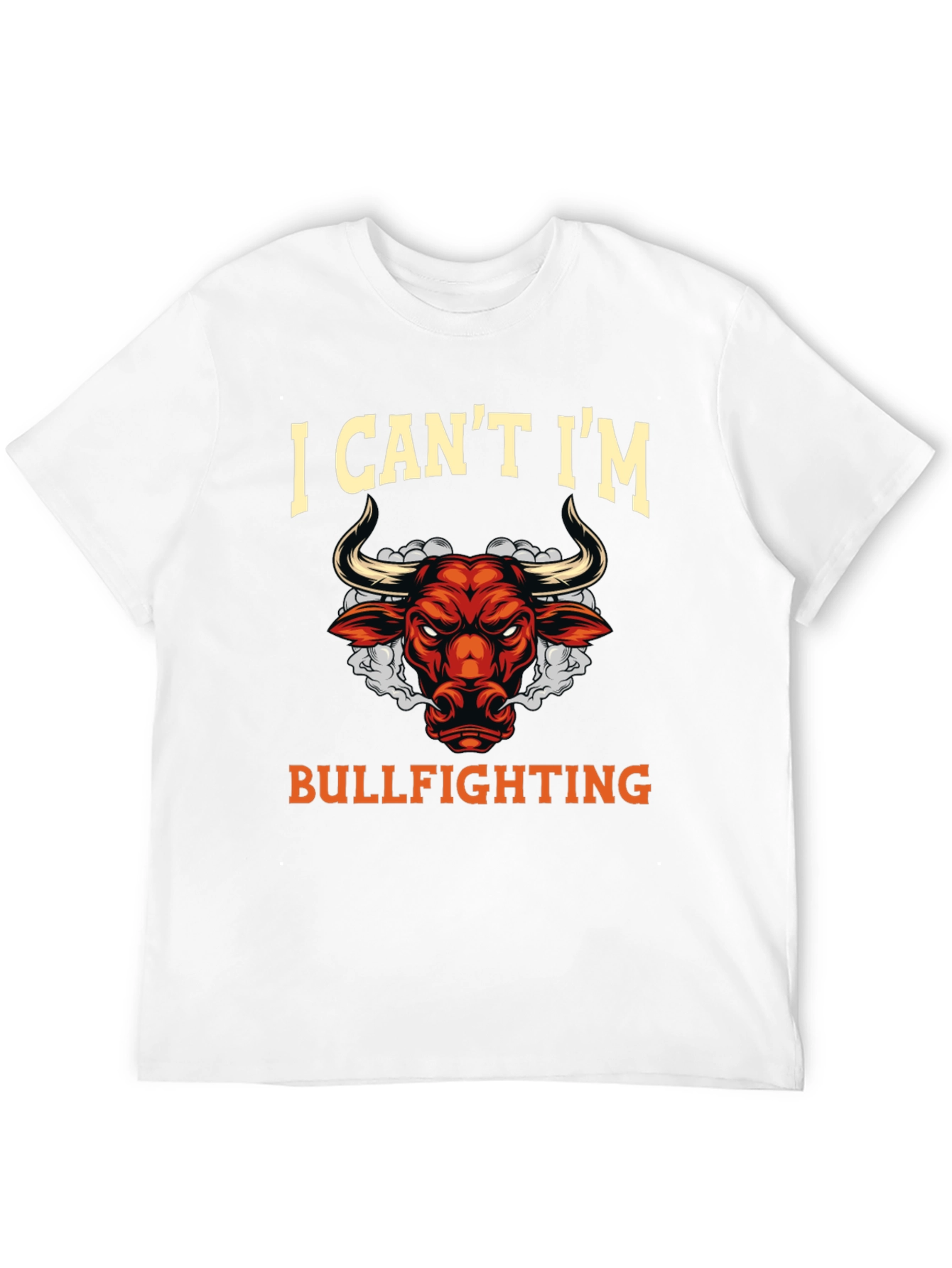 Bullfighting Graphic T-Shirt Funny Slogan Tee