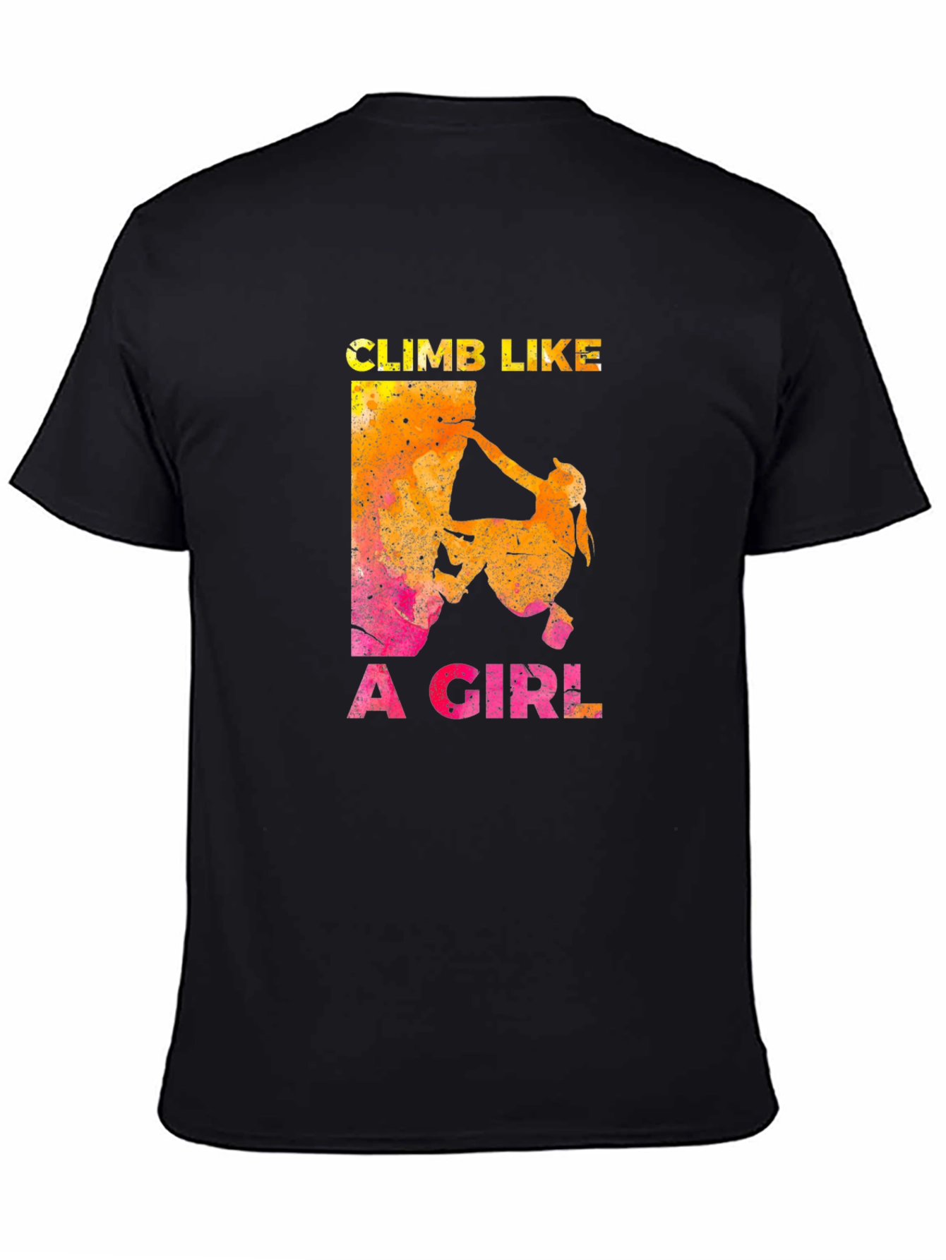 Climb Like A Girl Black T-Shirt