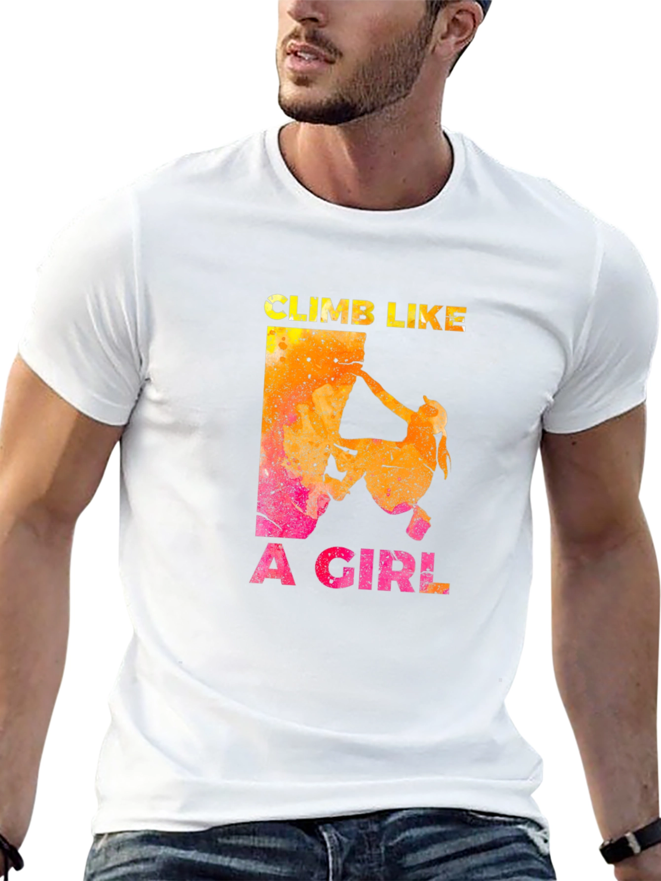 Climb Like A Girl Black T-Shirt