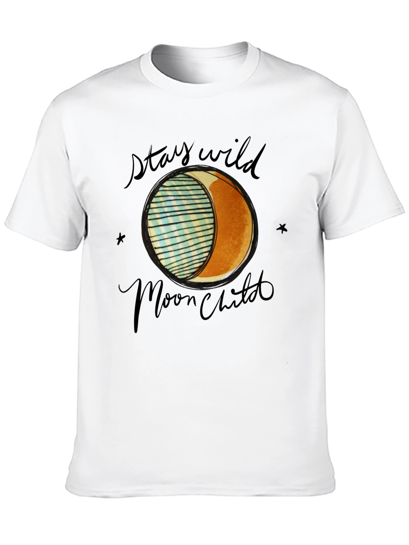 Stay Wild Moon Child Black Graphic Tee