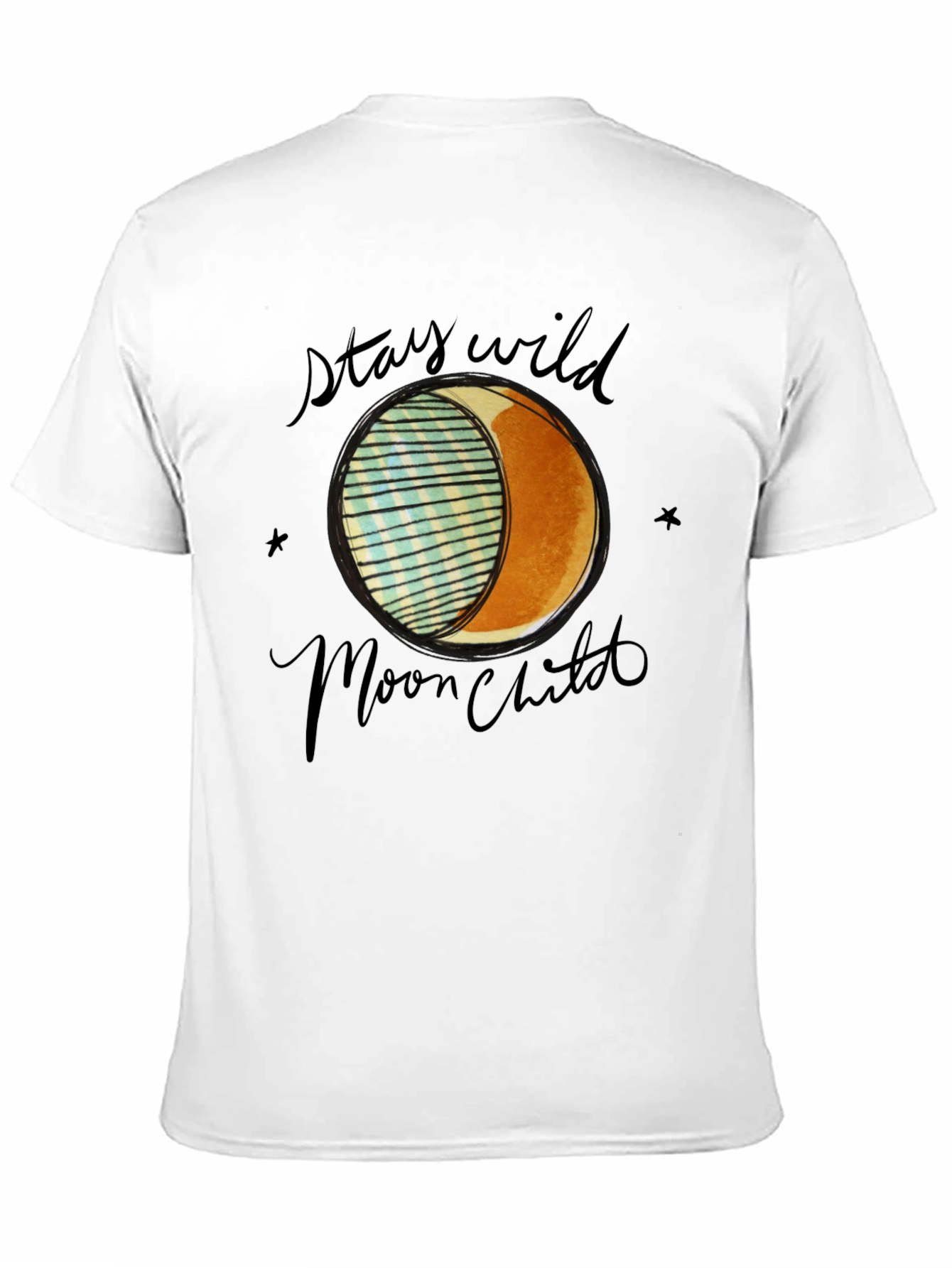 Stay Wild Moon Child Black Graphic Tee