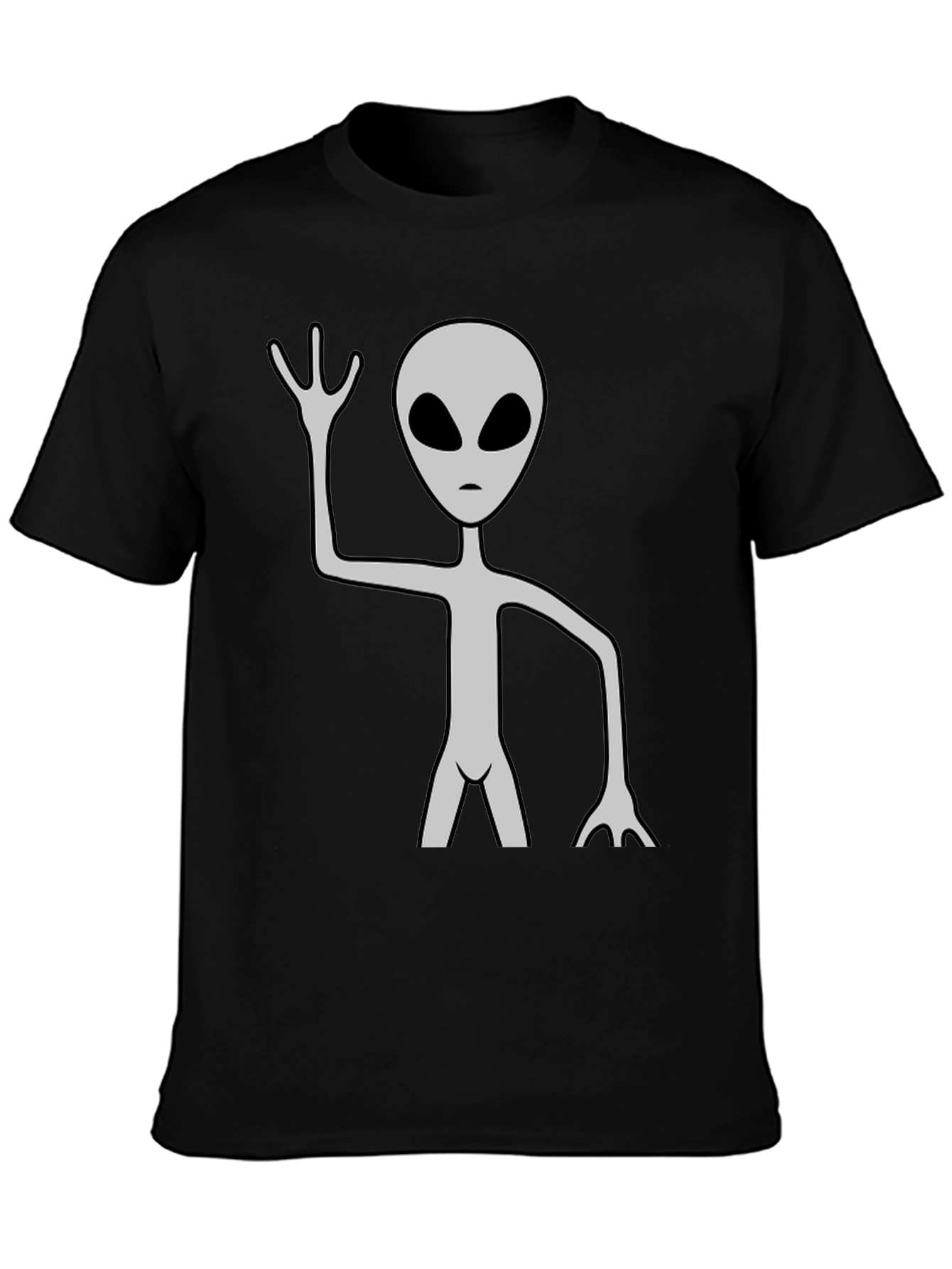 Alien Graphic Tee - Mens Black T-Shirt