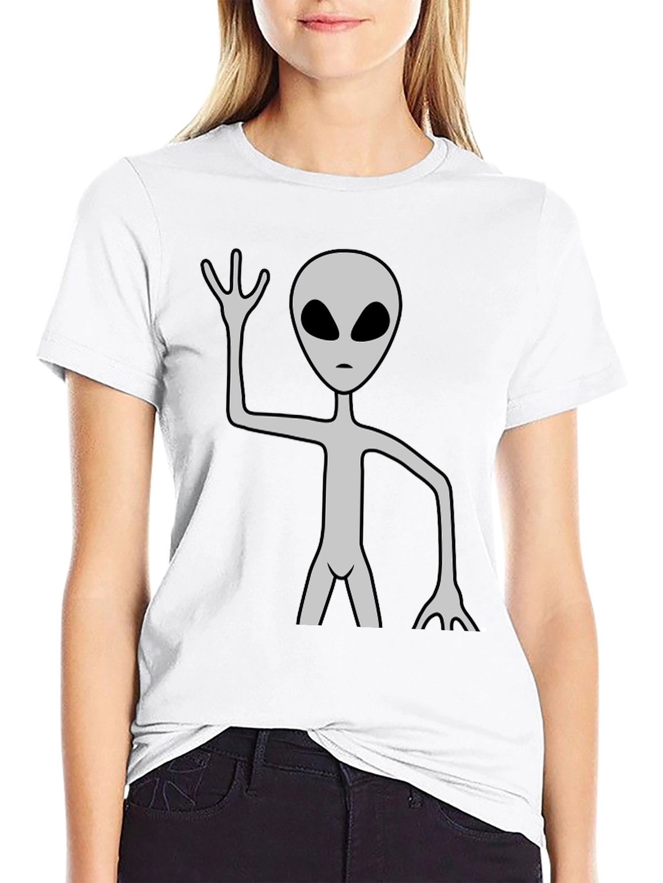 Alien Graphic Tee - Mens Black T-Shirt