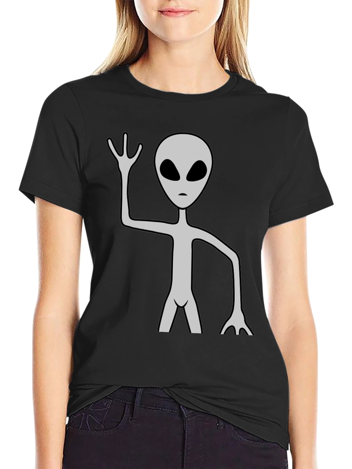 Alien Graphic Tee - Mens Black T-Shirt