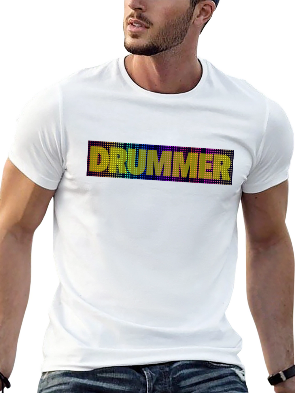 Drummer Graphic Tee - LED Style