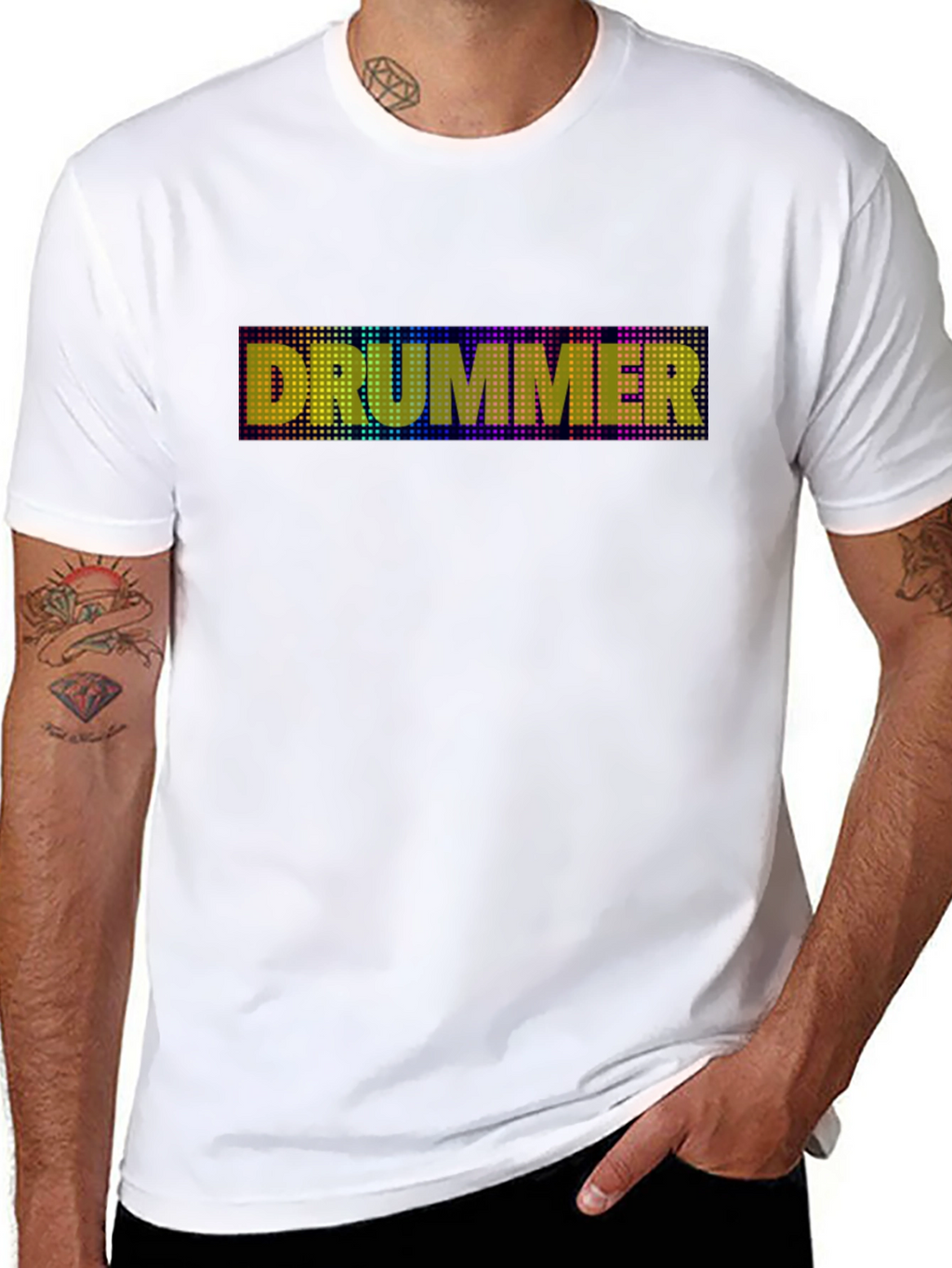 Drummer Graphic Tee - LED Style