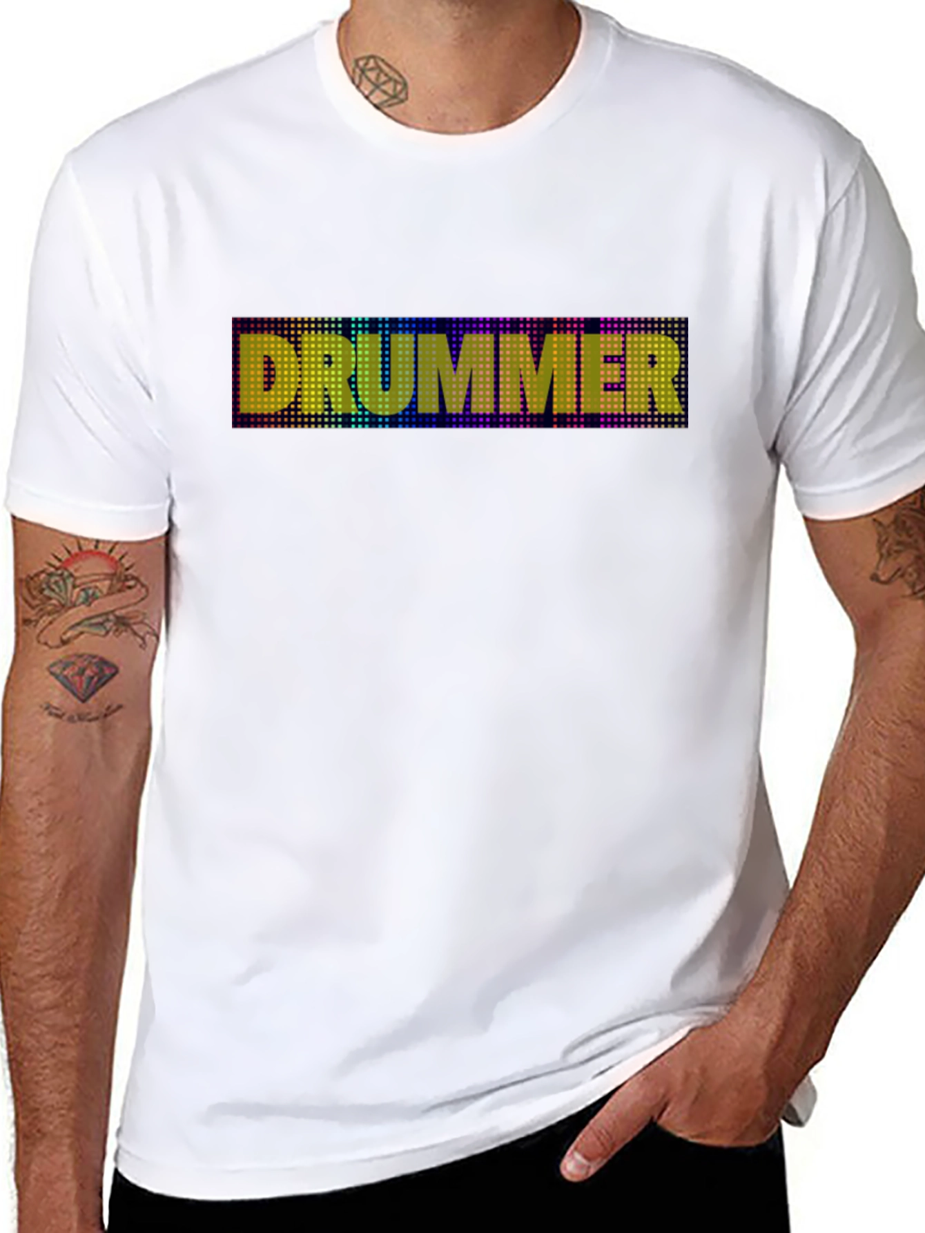 Drummer Graphic Tee - LED Style