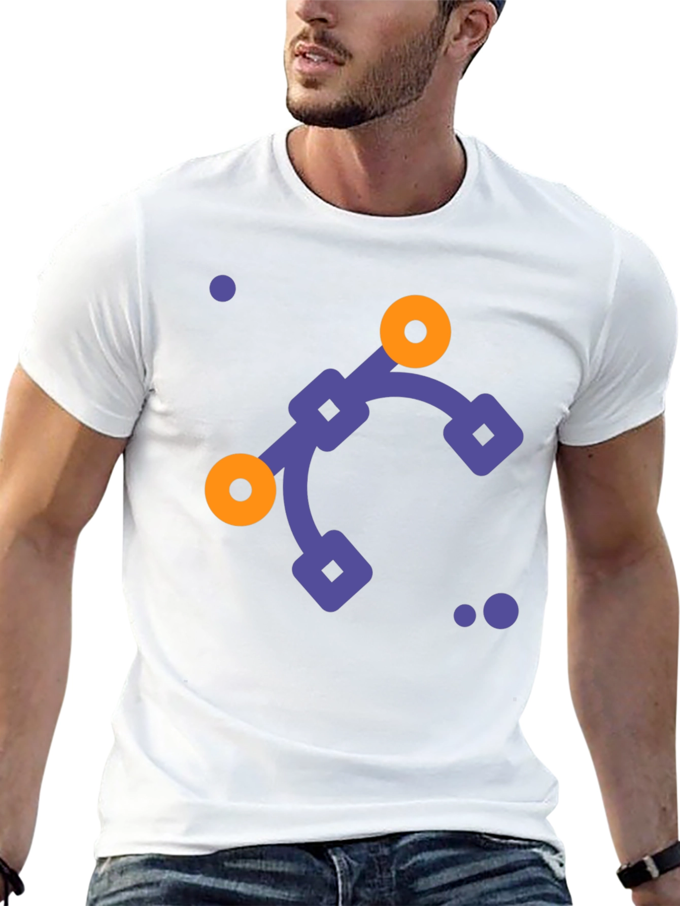 Modern Graphic Tee - Design Vector Black T-Shirt