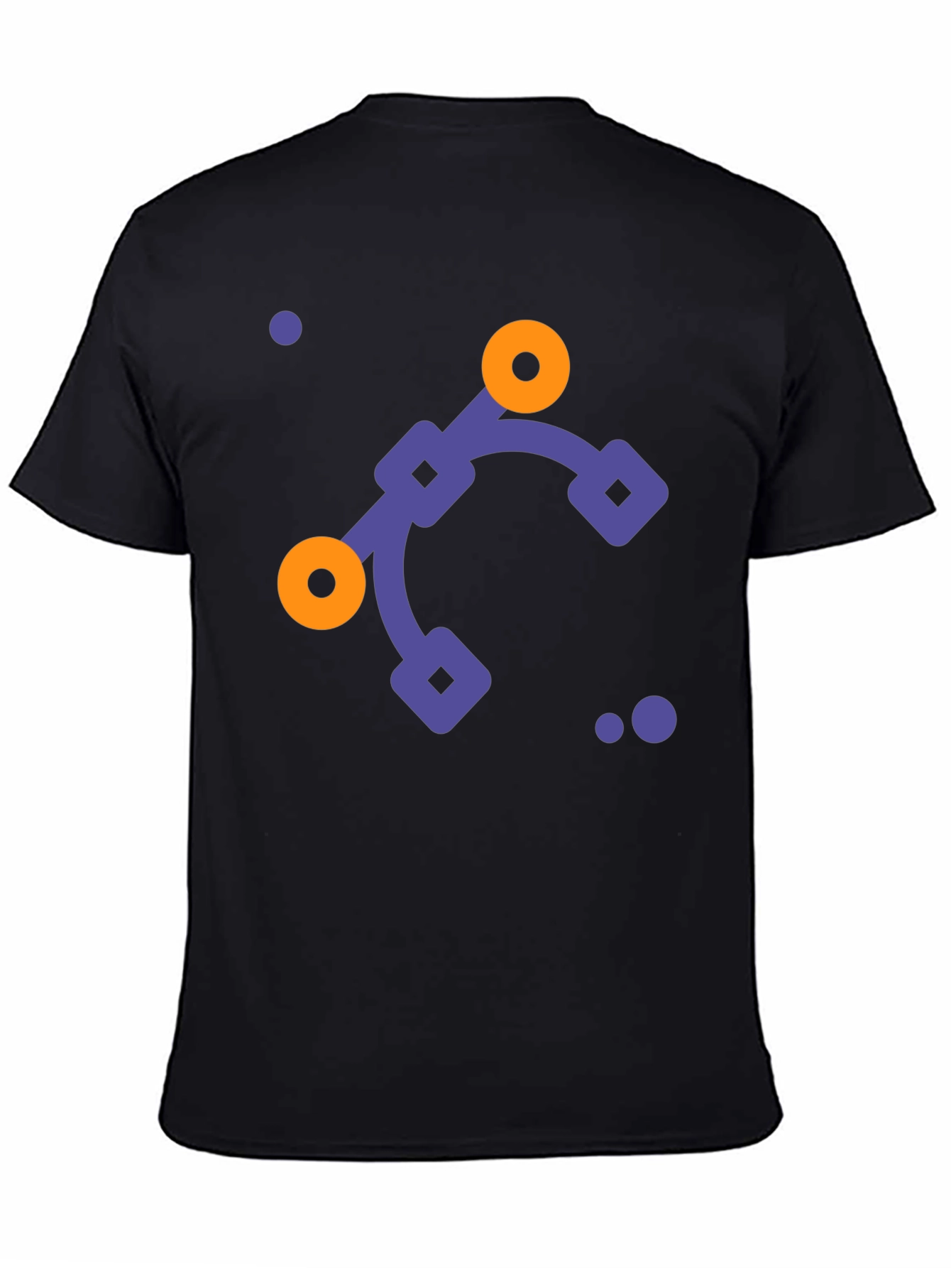 Modern Graphic Tee - Design Vector Black T-Shirt