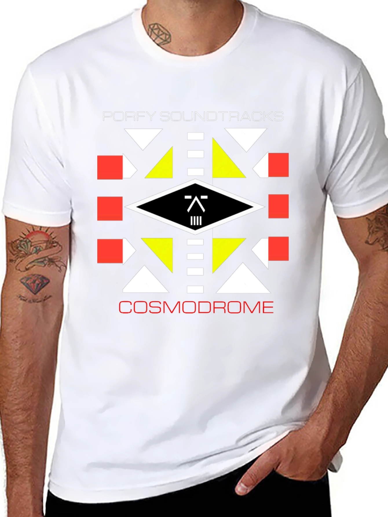 Porfy Soundtracks Cosmodrome Graphic Tee - Black Cotton