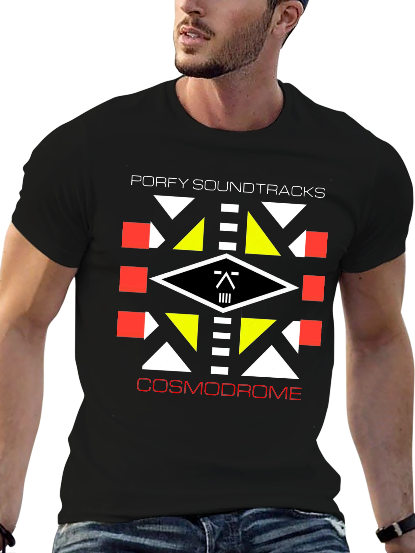 Porfy Soundtracks Cosmodrome Graphic Tee - Black Cotton