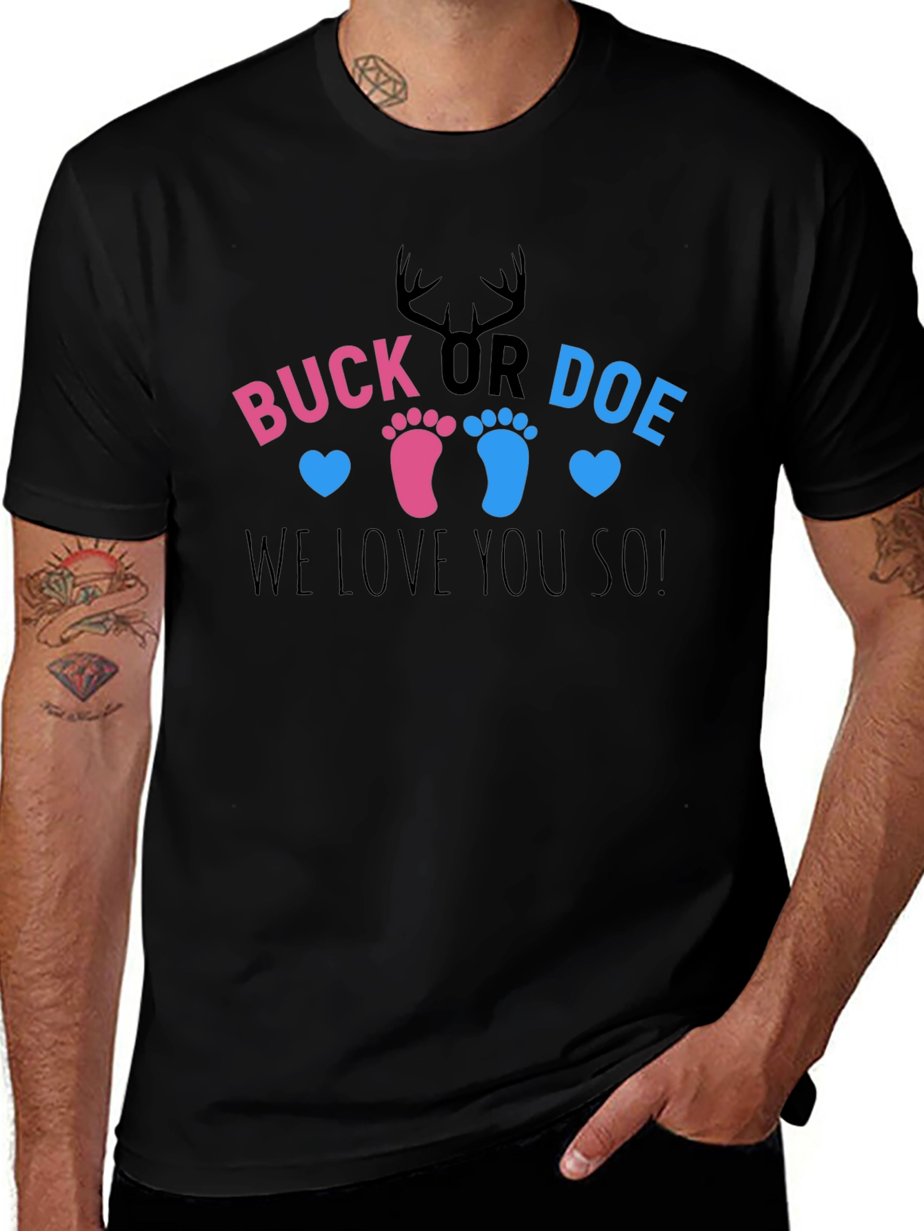 Buck or Doe Gender Reveal T-Shirt