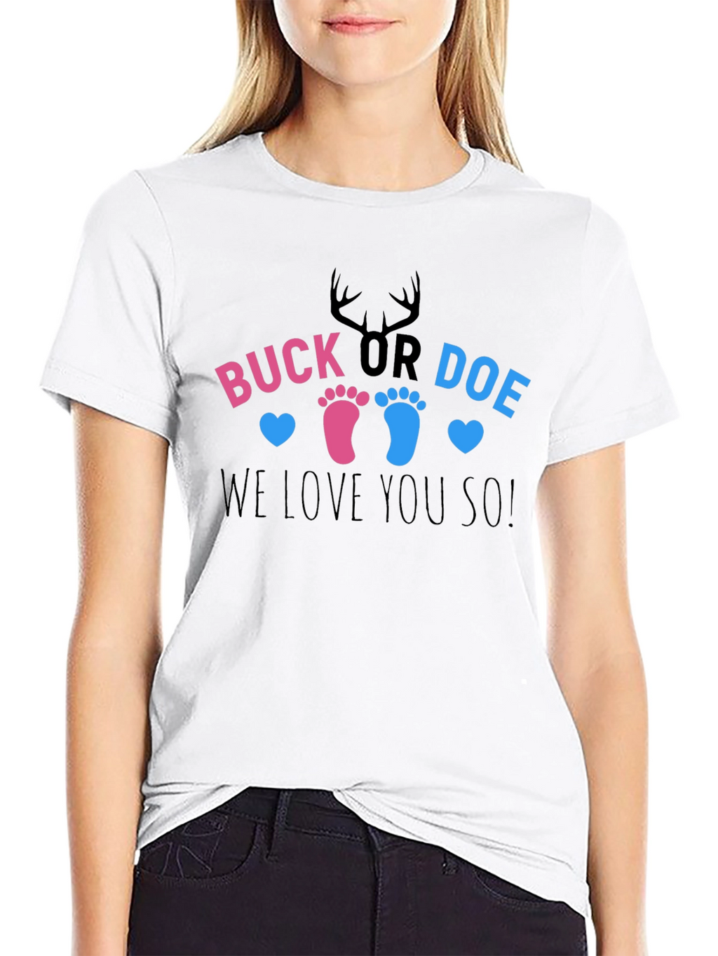 Buck or Doe Gender Reveal T-Shirt