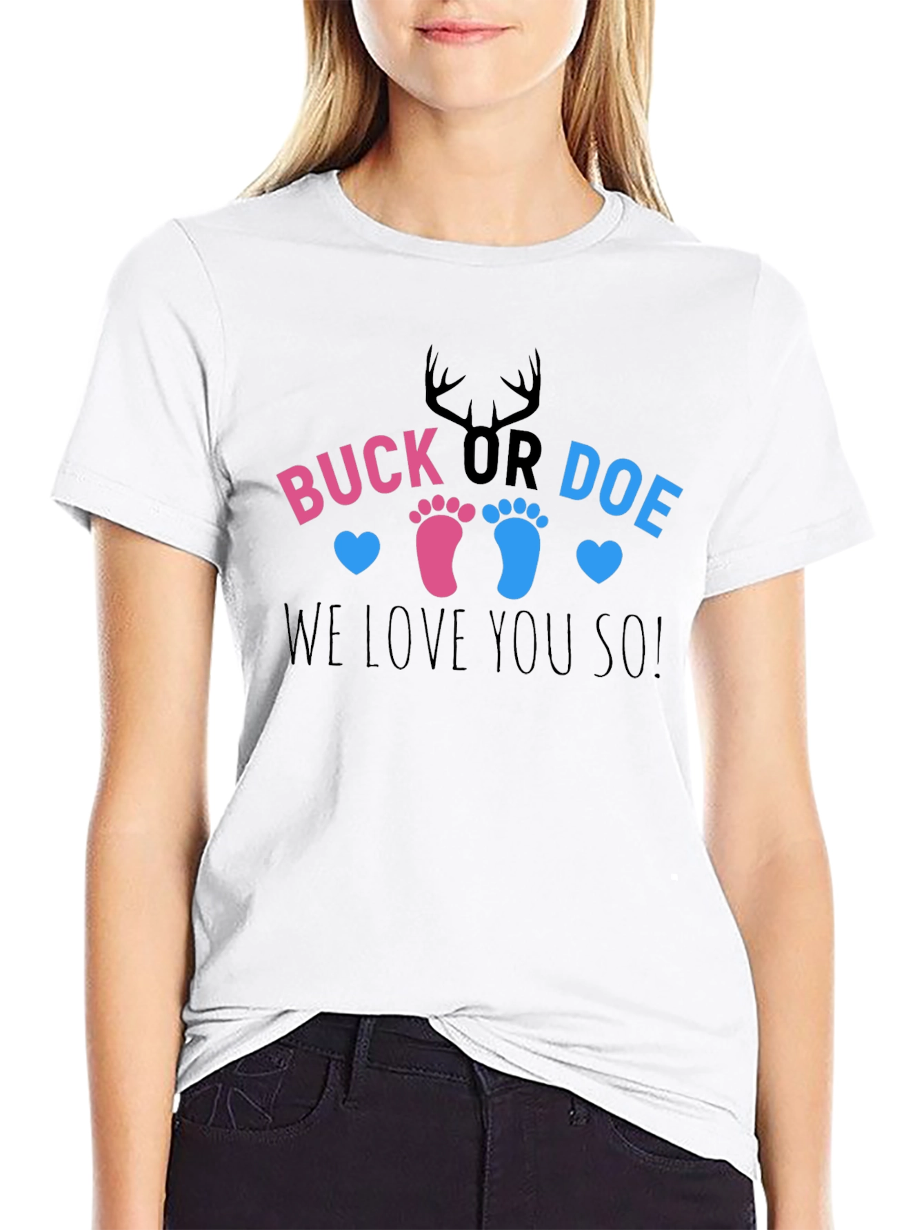 Buck or Doe Gender Reveal T-Shirt