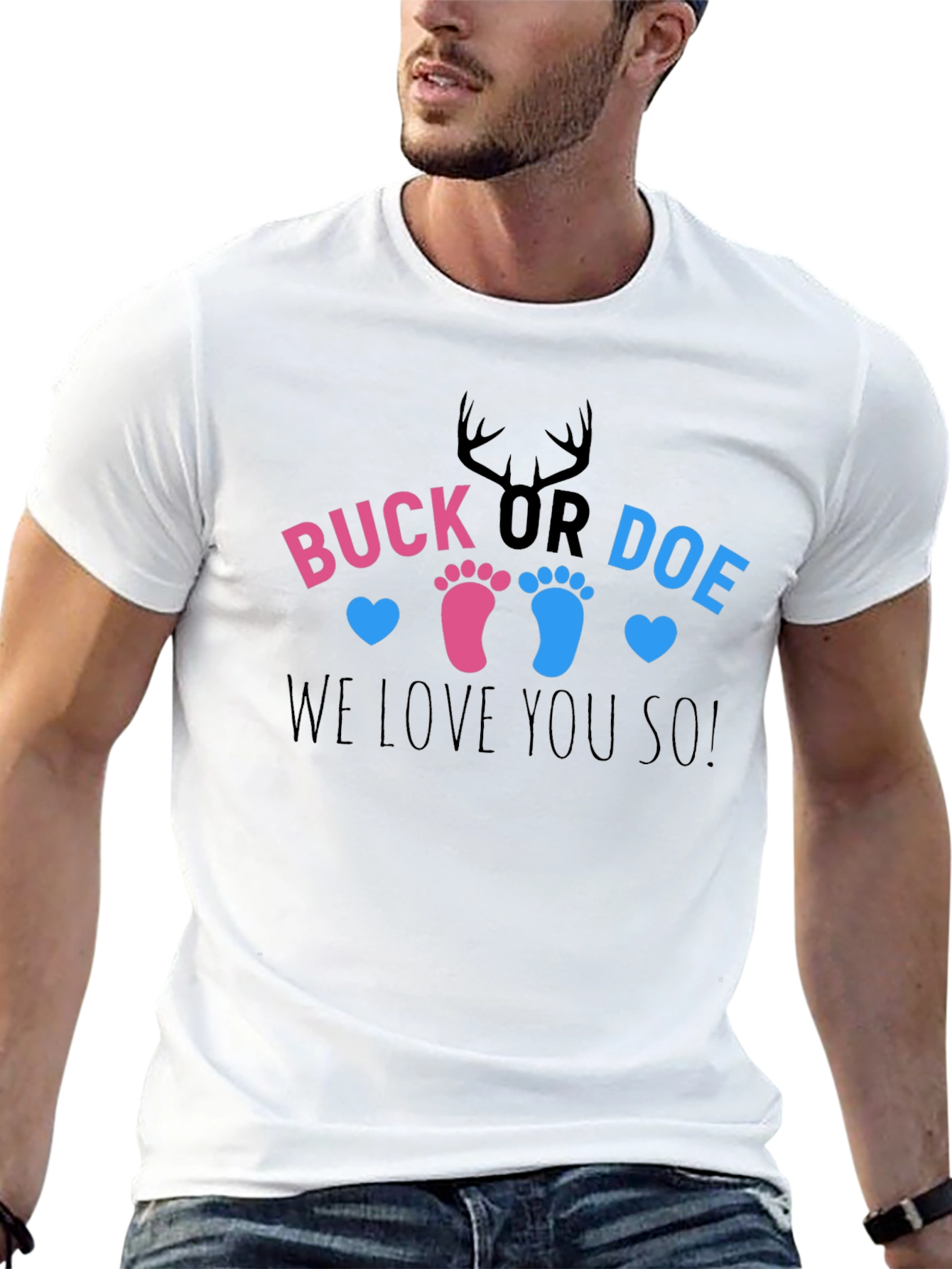 Buck or Doe Gender Reveal T-Shirt