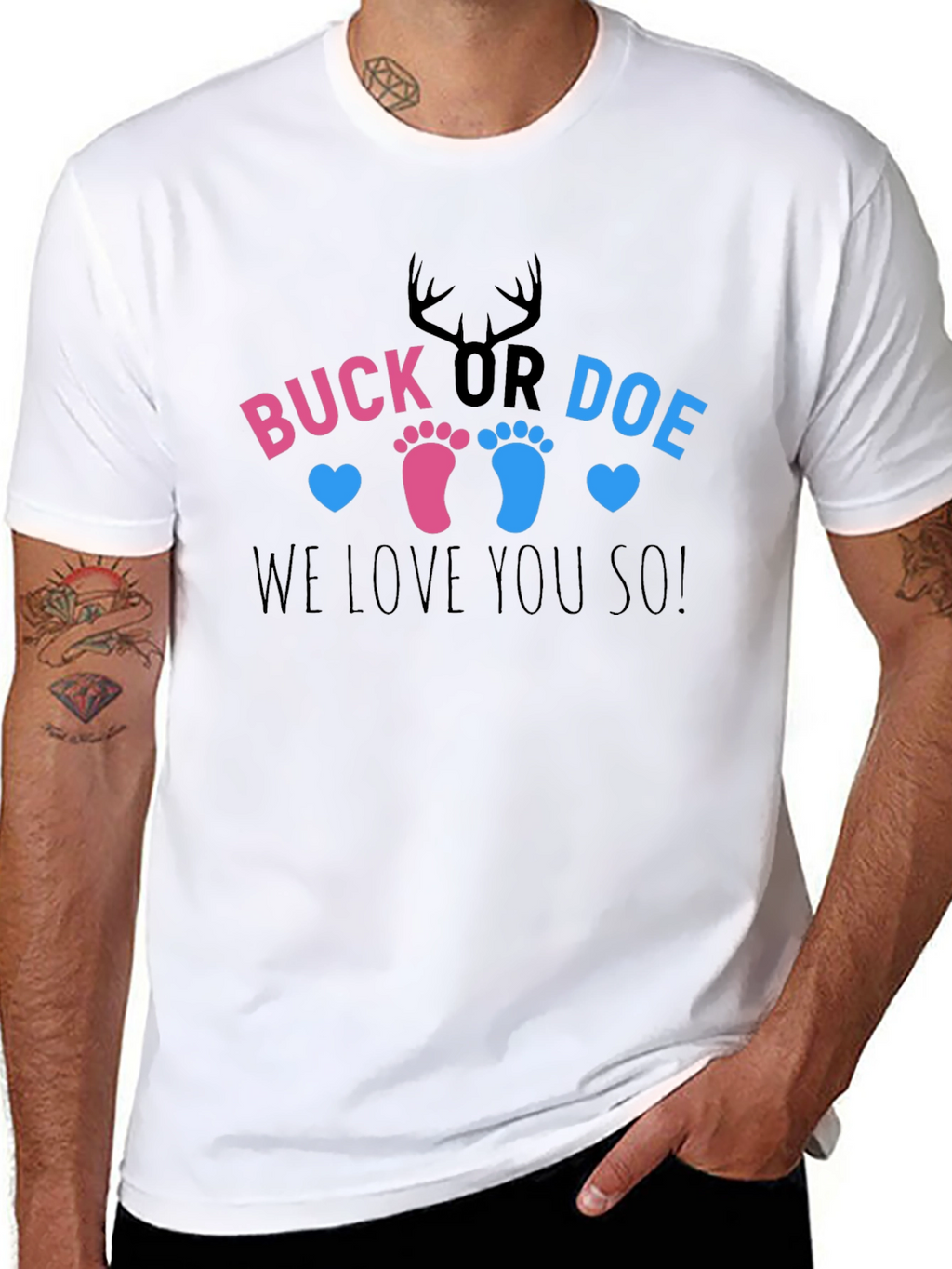 Buck or Doe Gender Reveal T-Shirt