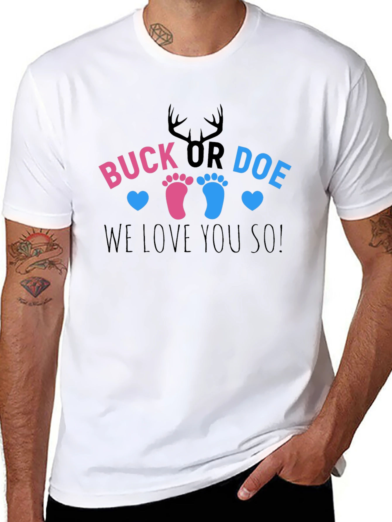 Buck or Doe Gender Reveal T-Shirt