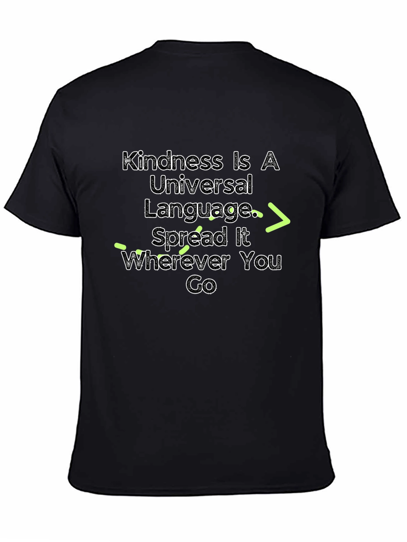 Kindness Universal Language Black Graphic Tee