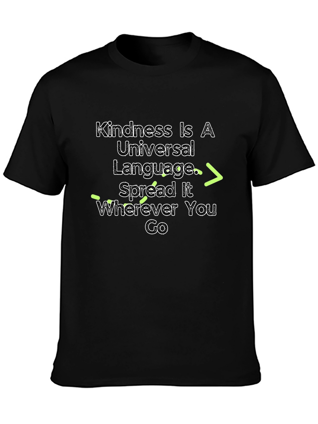 Kindness Universal Language Black Graphic Tee