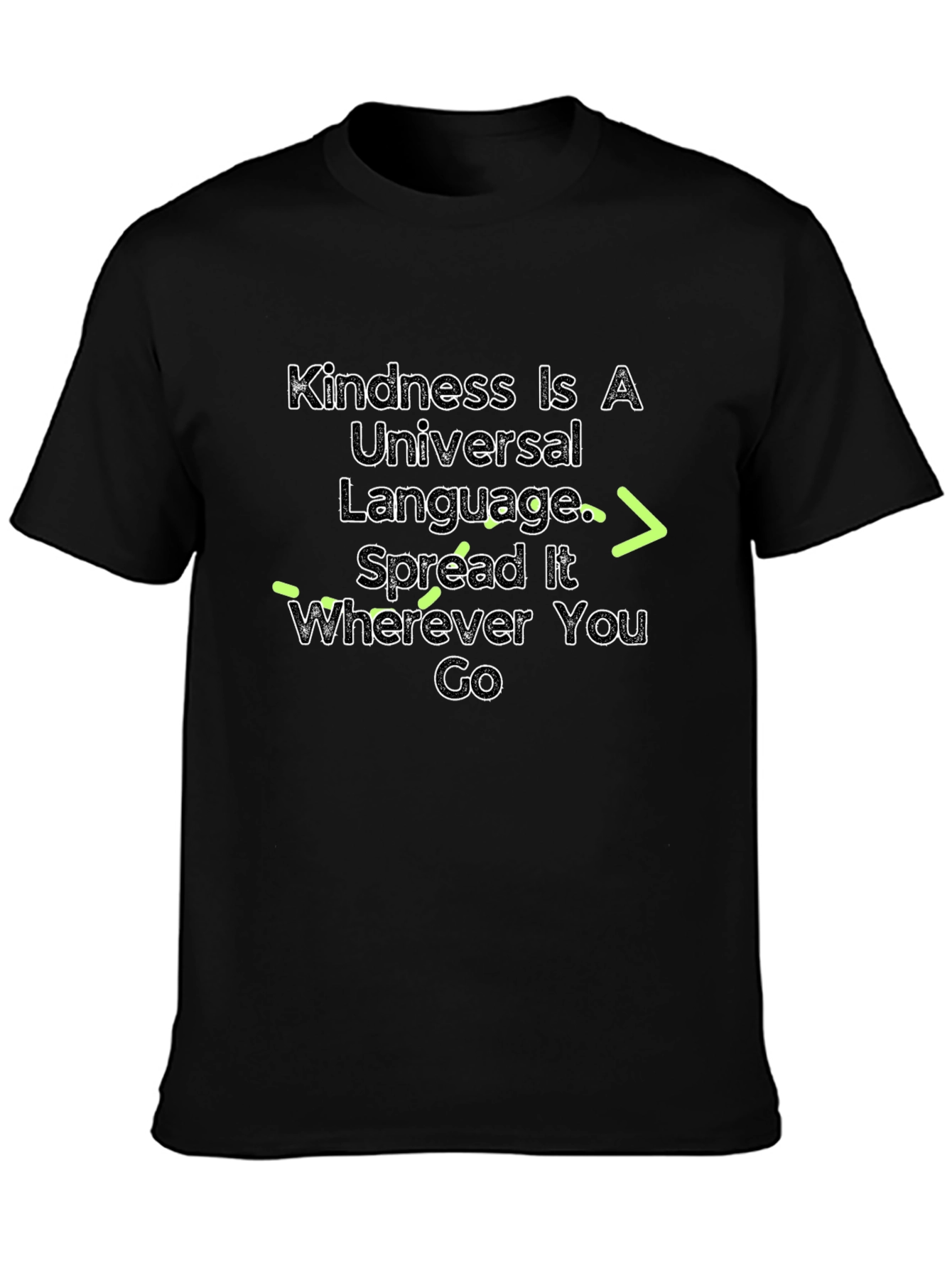 Kindness Universal Language Black Graphic Tee