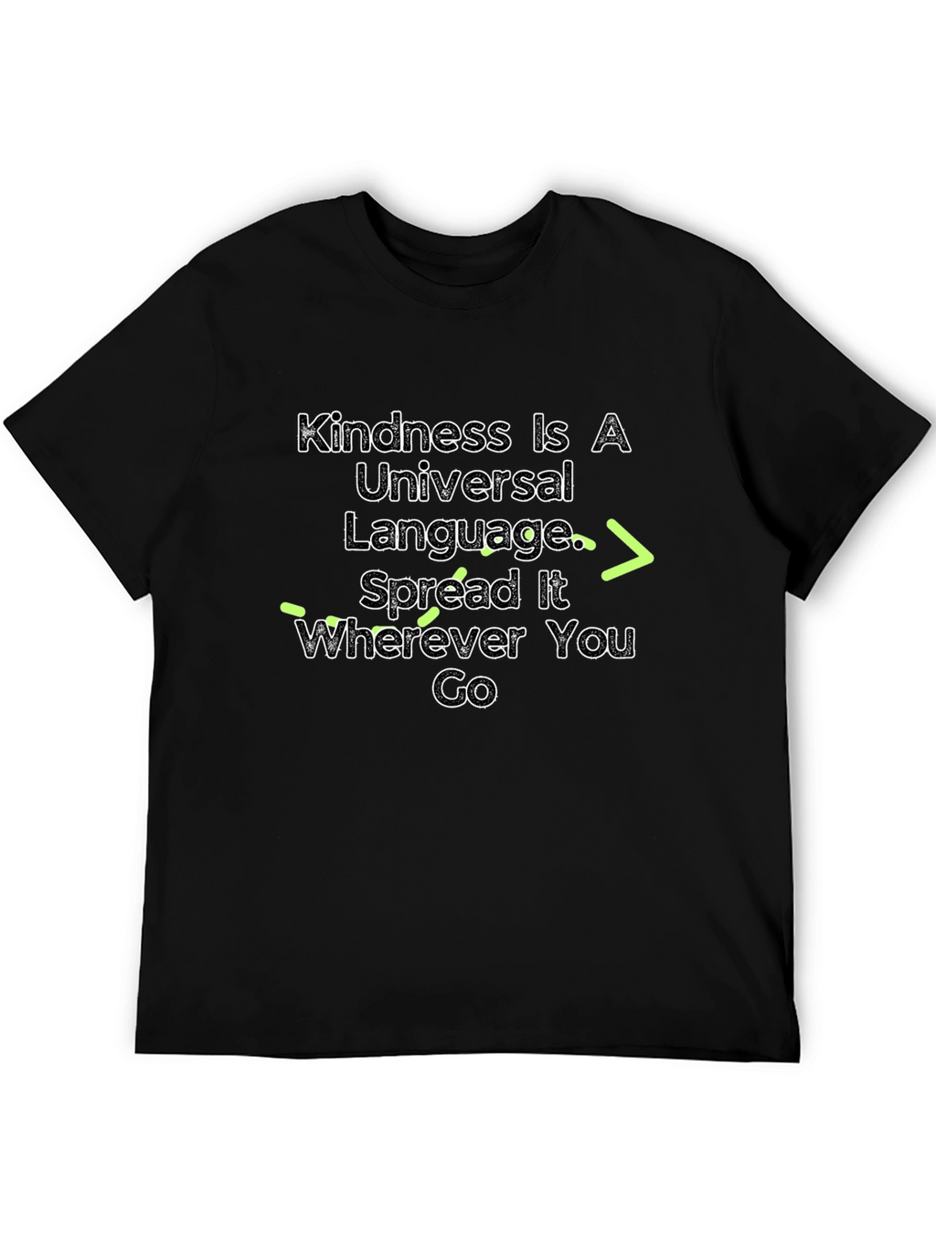 Kindness Universal Language Black Graphic Tee