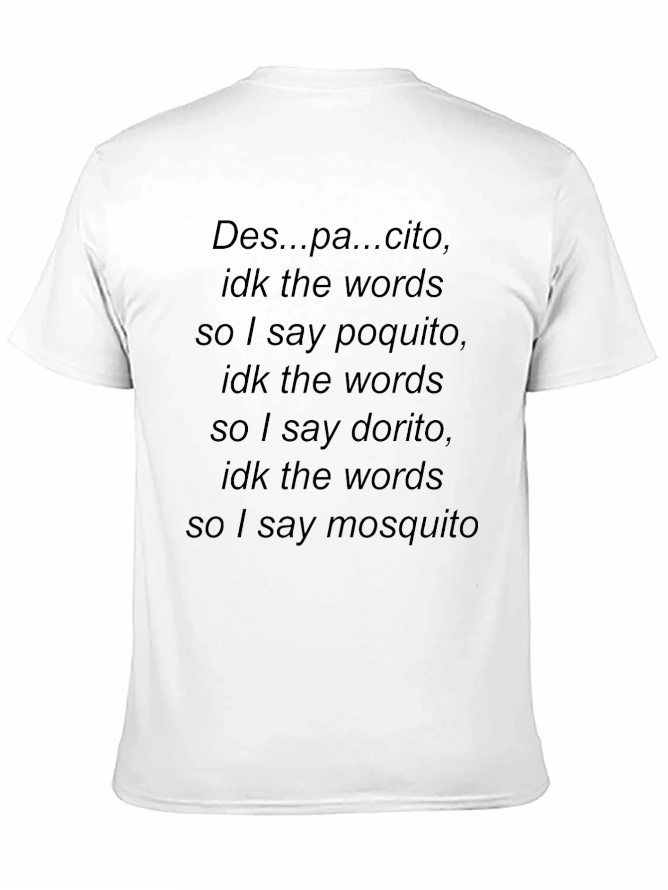 Despacito Funny Black T-Shirt