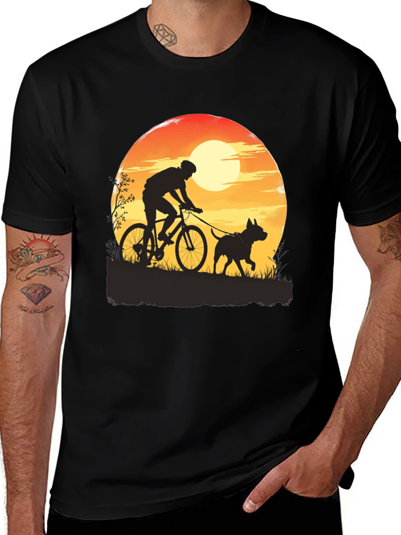 Biking Dog T-Shirt - Outdoor Adventure Tee