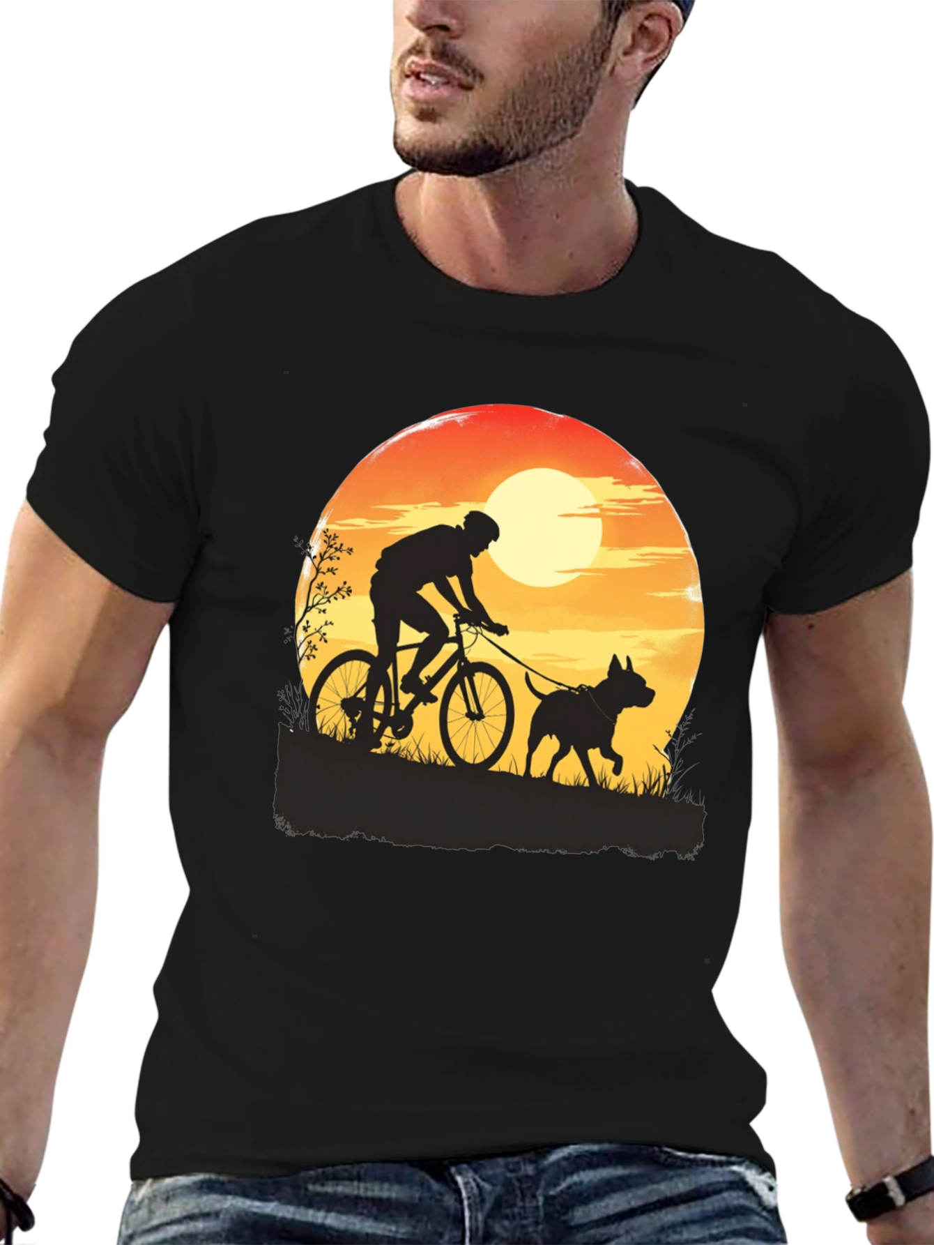 Biking Dog T-Shirt - Outdoor Adventure Tee
