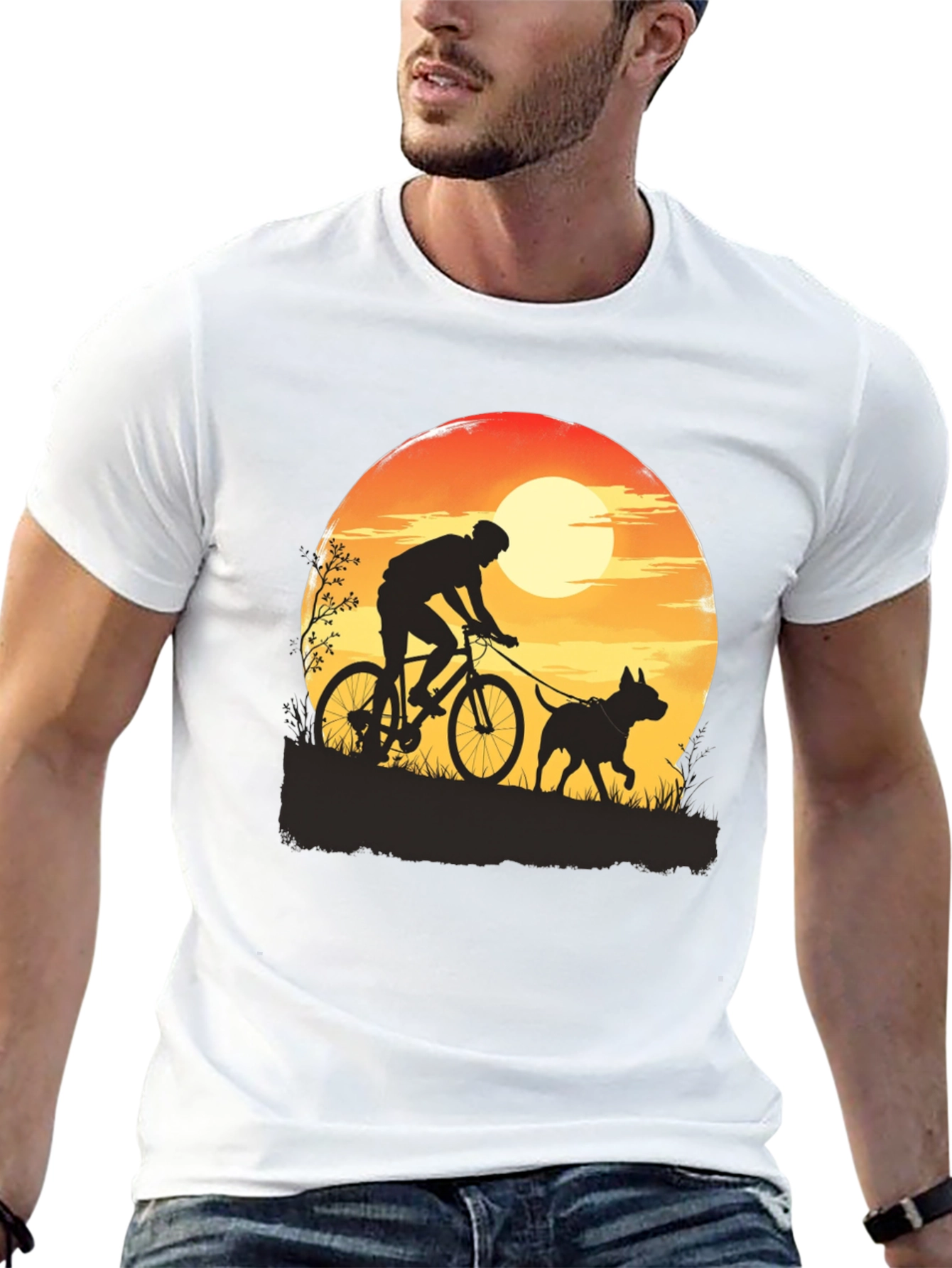 Biking Dog T-Shirt - Outdoor Adventure Tee