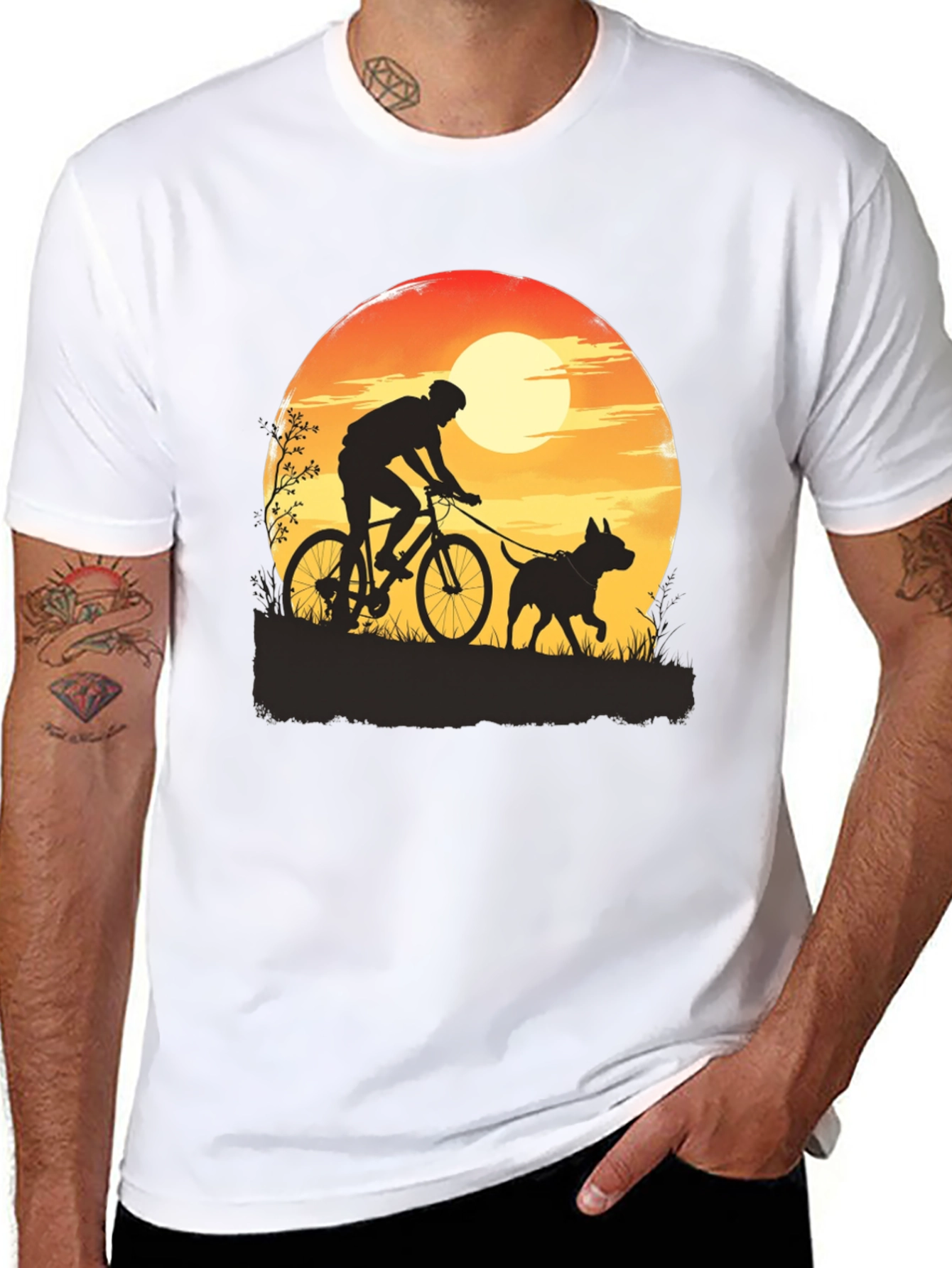 Biking Dog T-Shirt - Outdoor Adventure Tee