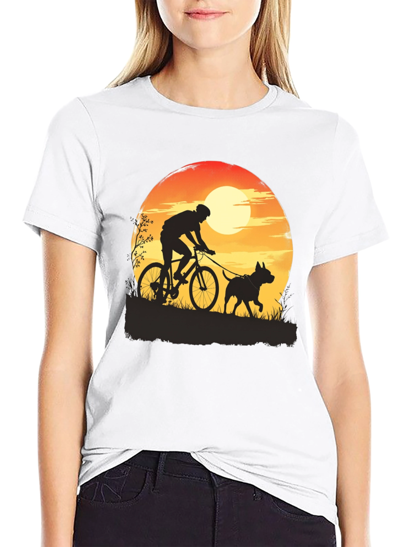 Biking Dog T-Shirt - Outdoor Adventure Tee