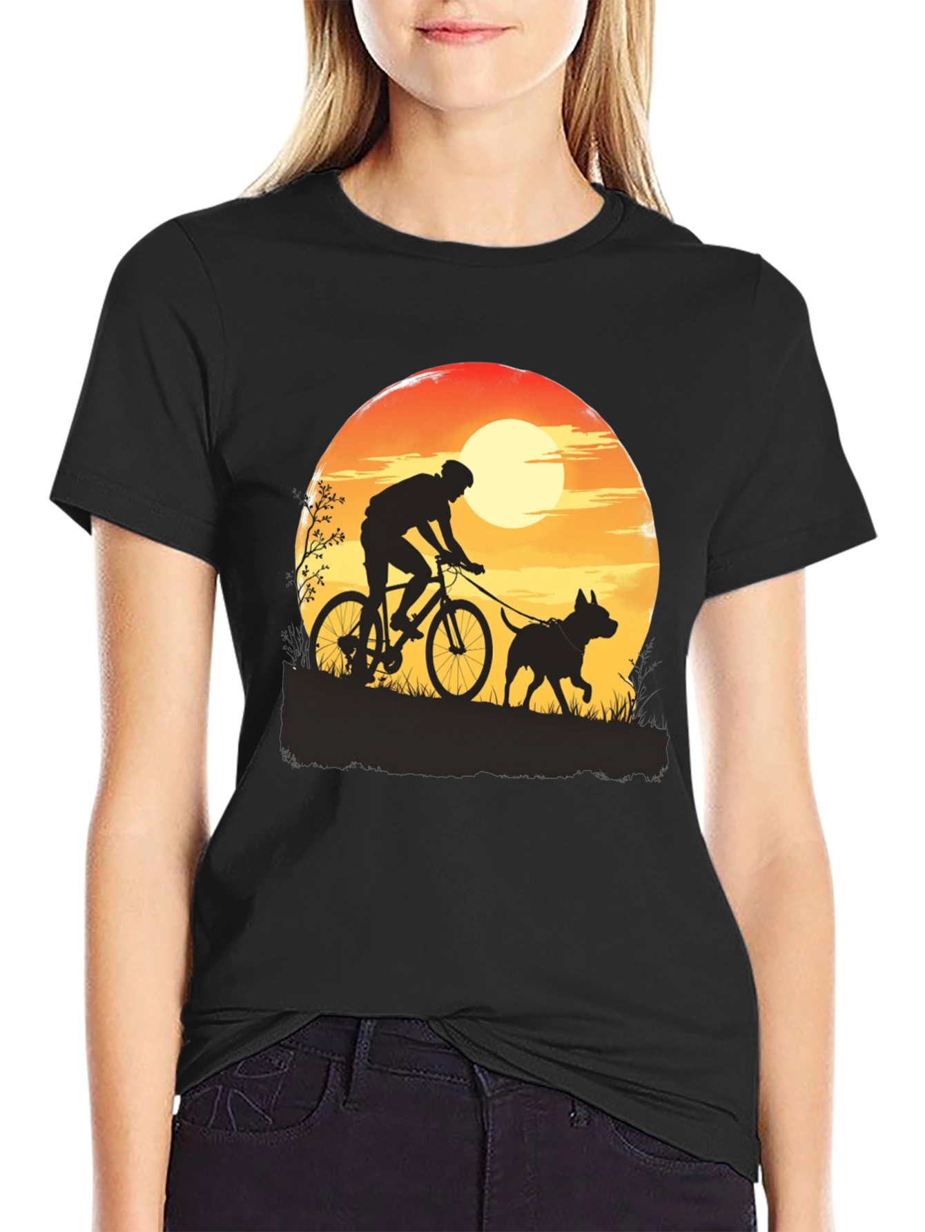 Biking Dog T-Shirt - Outdoor Adventure Tee
