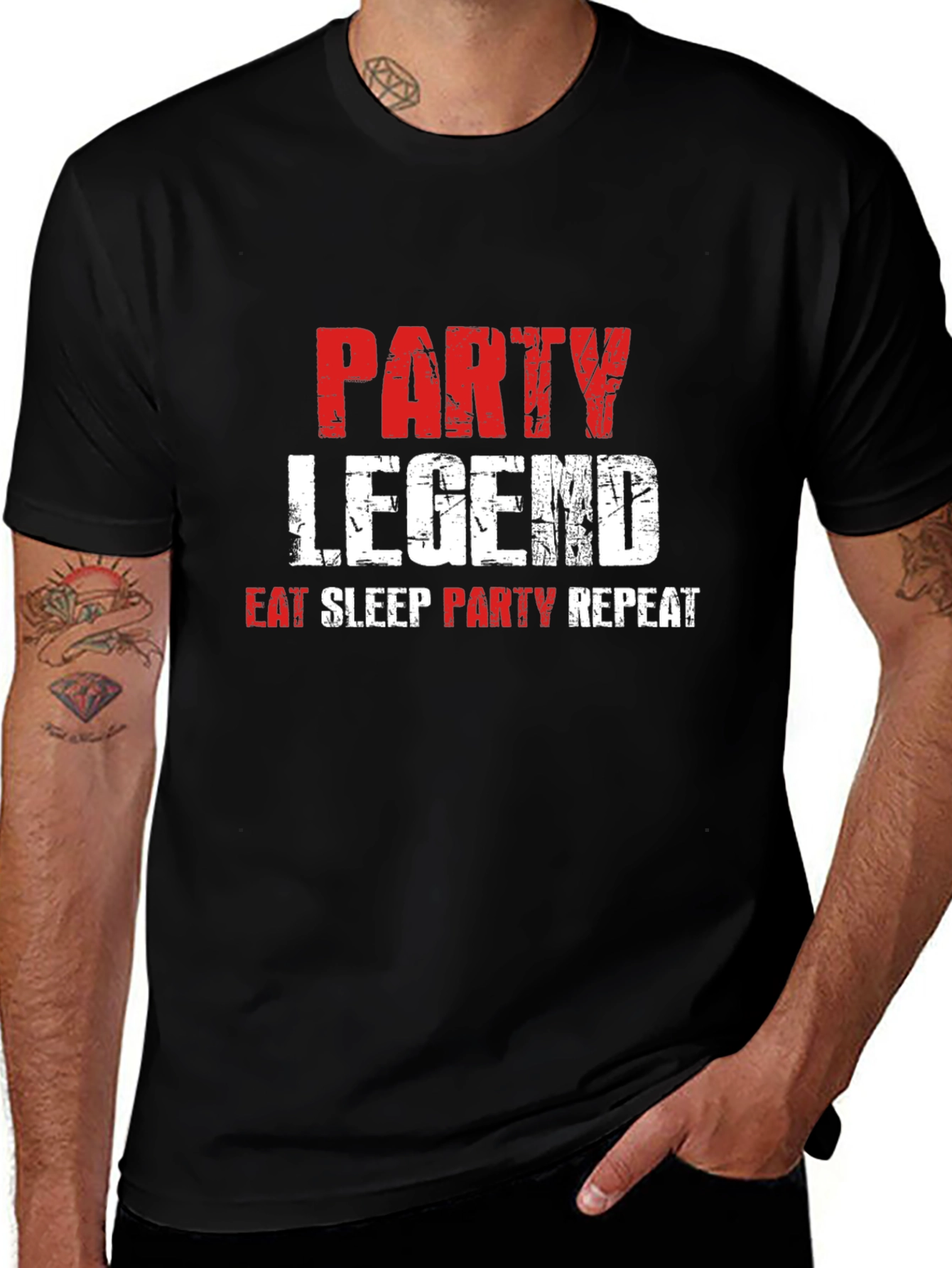 Party Legend Graphic Tee - Black T-Shirt