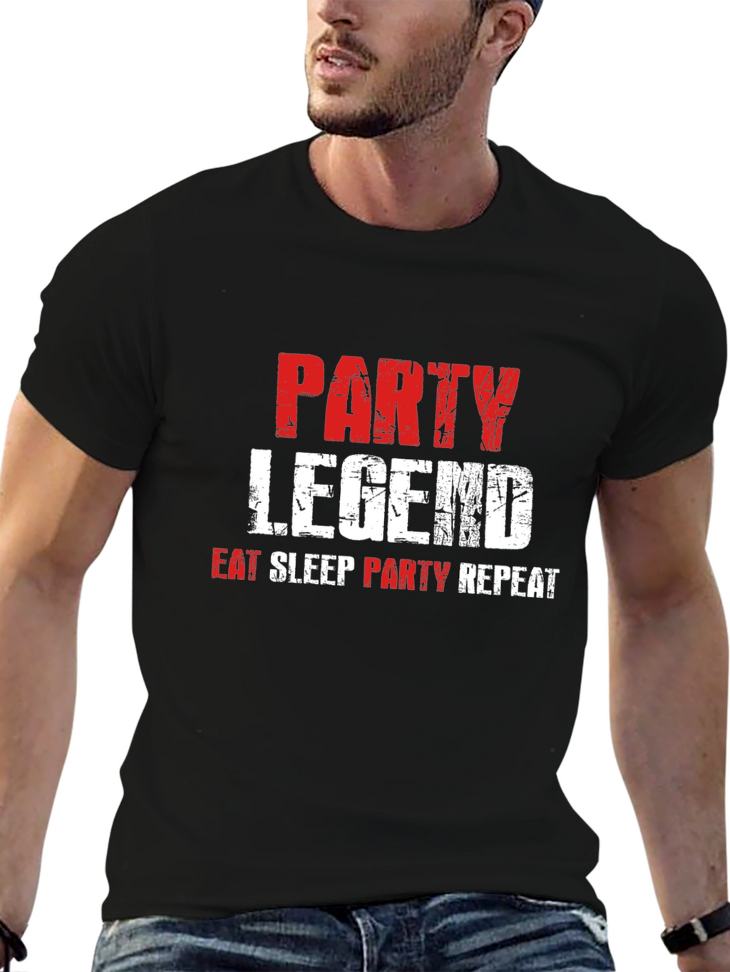 Party Legend Graphic Tee - Black T-Shirt
