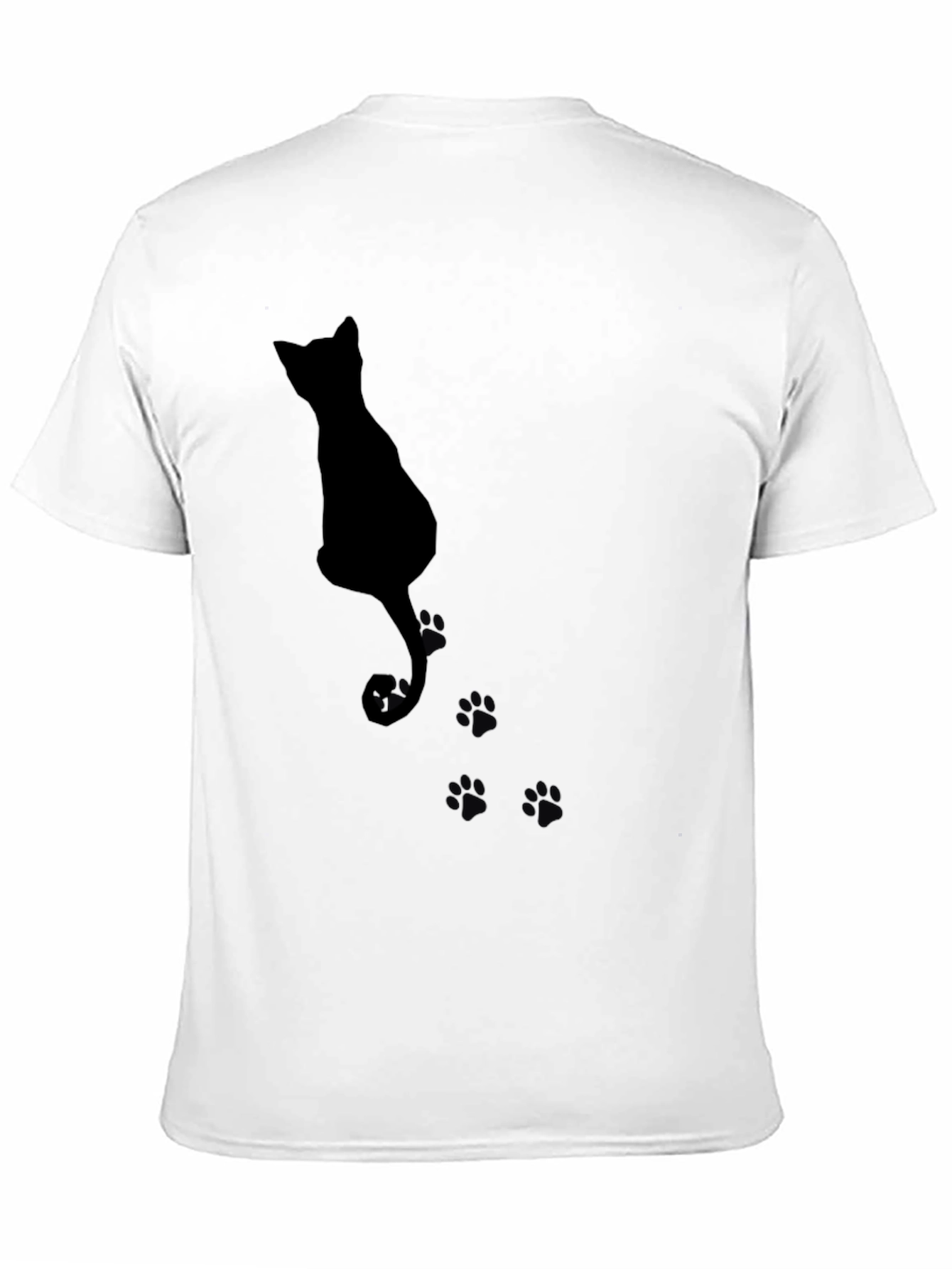Black Cat Silhouette T-Shirt for Cat Lovers