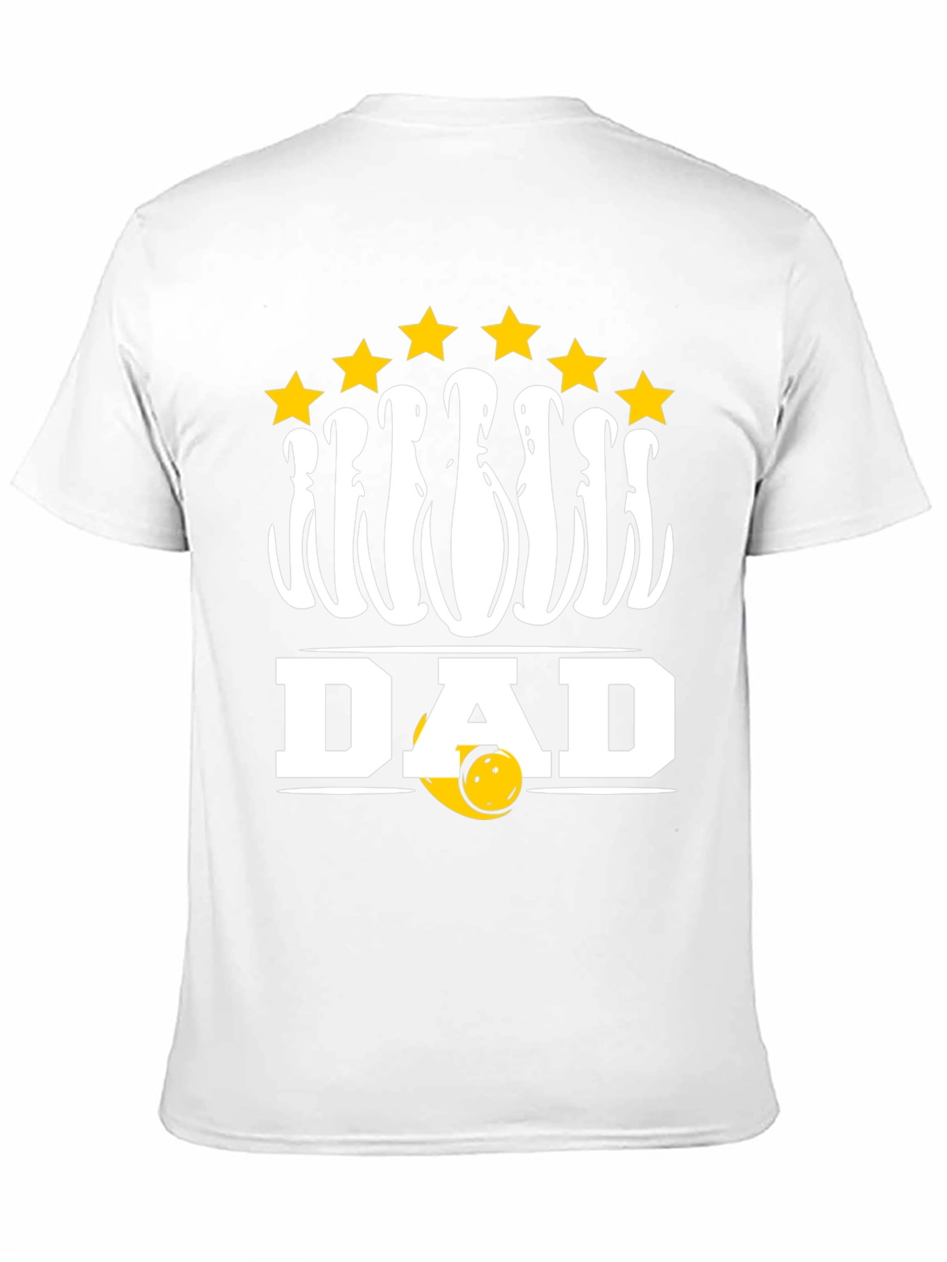 Bowling Dad T-Shirt with Pins and Stars