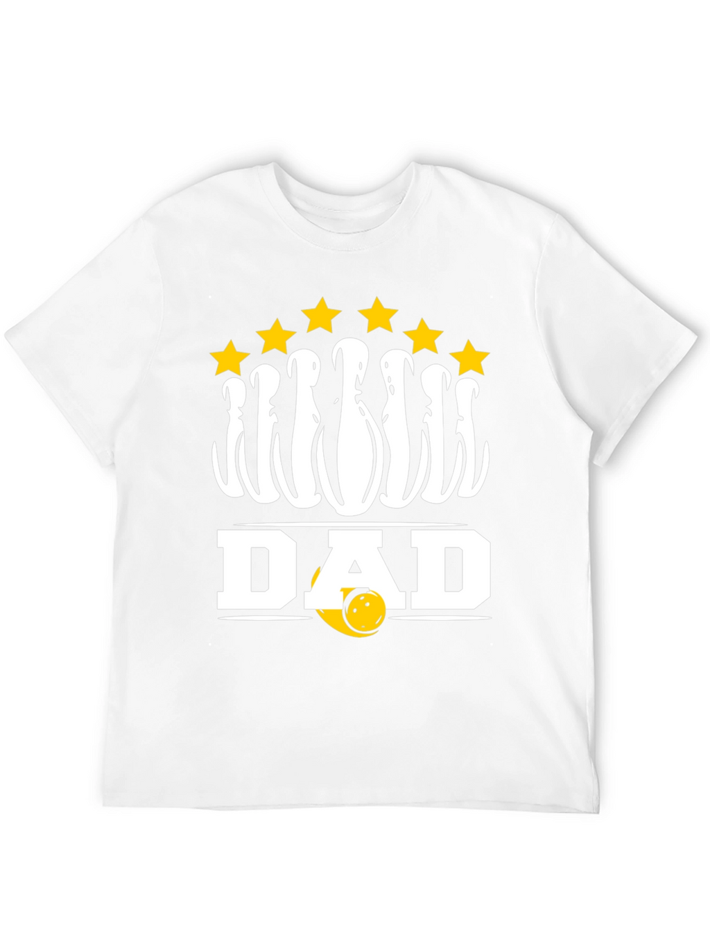 Bowling Dad T-Shirt with Pins and Stars