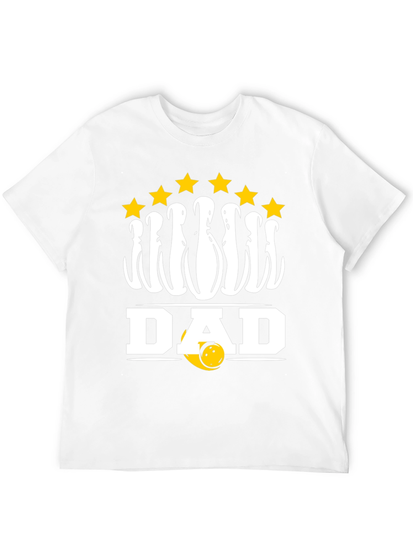 Bowling Dad T-Shirt with Pins and Stars