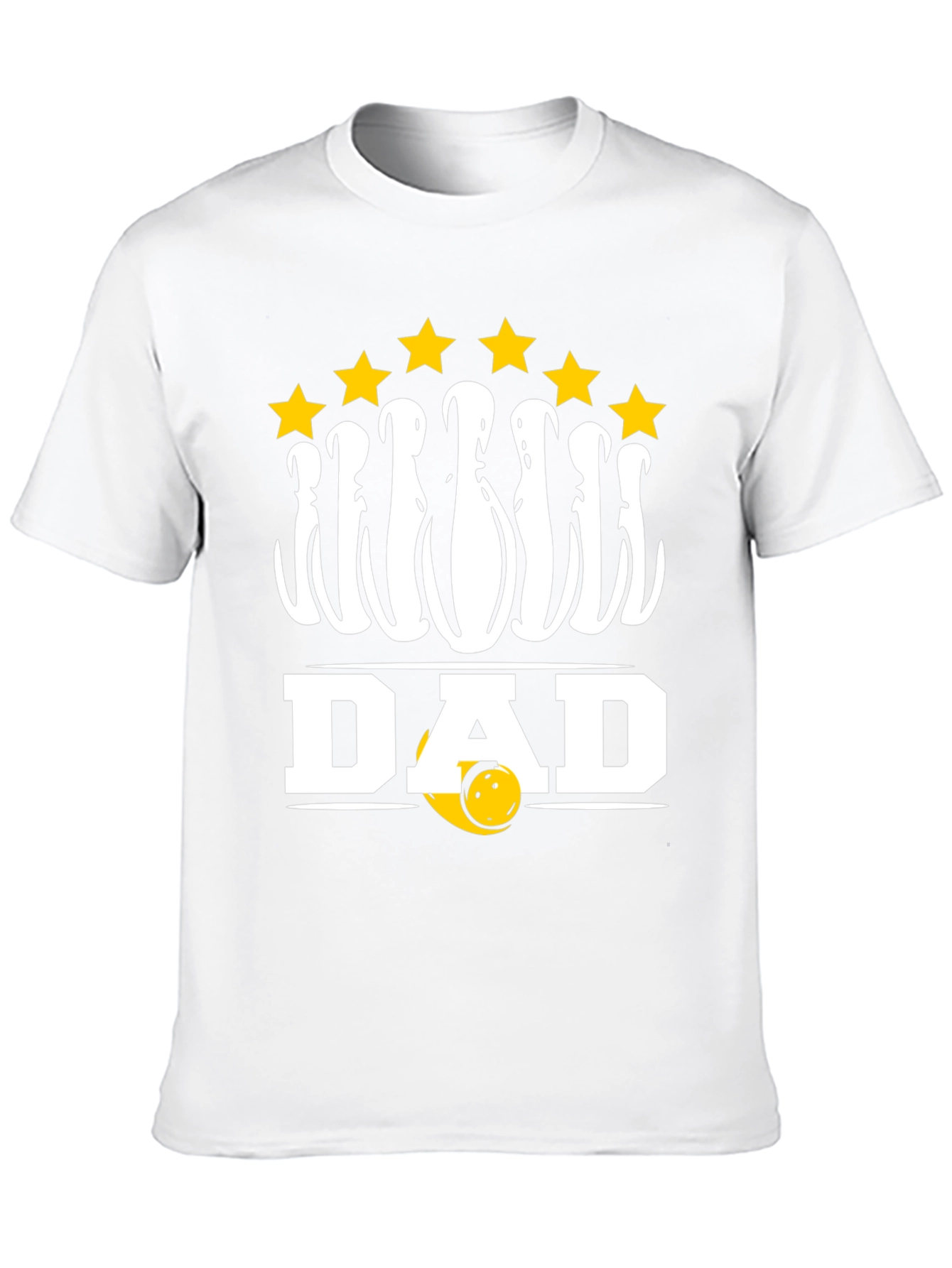 Bowling Dad T-Shirt with Pins and Stars