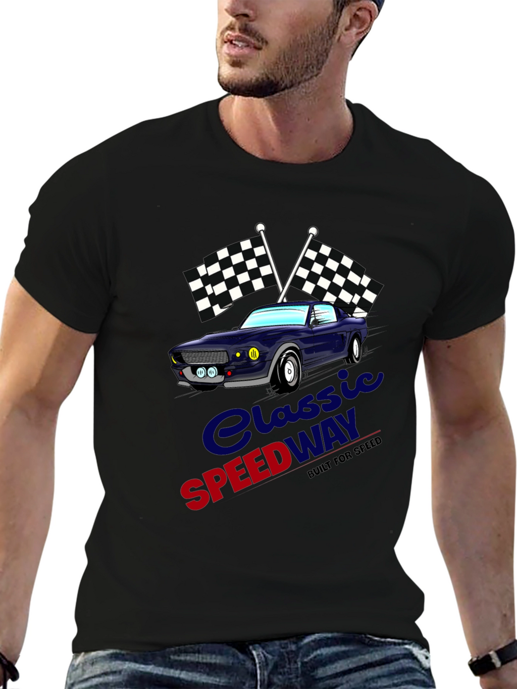 Classic Speedway Car T-Shirt