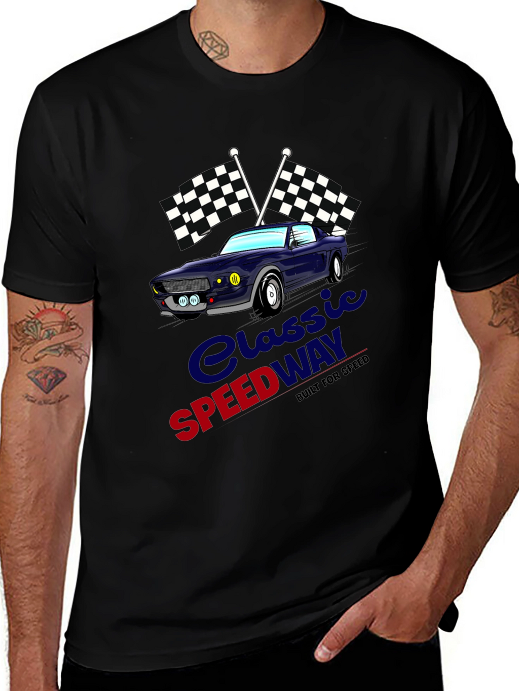 Classic Speedway Car T-Shirt